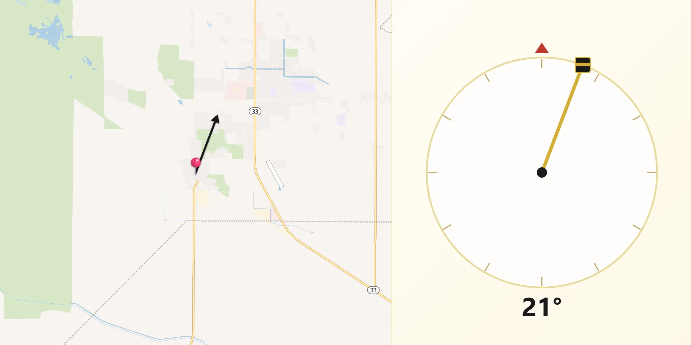 Qibla Direction from South Dos Palos