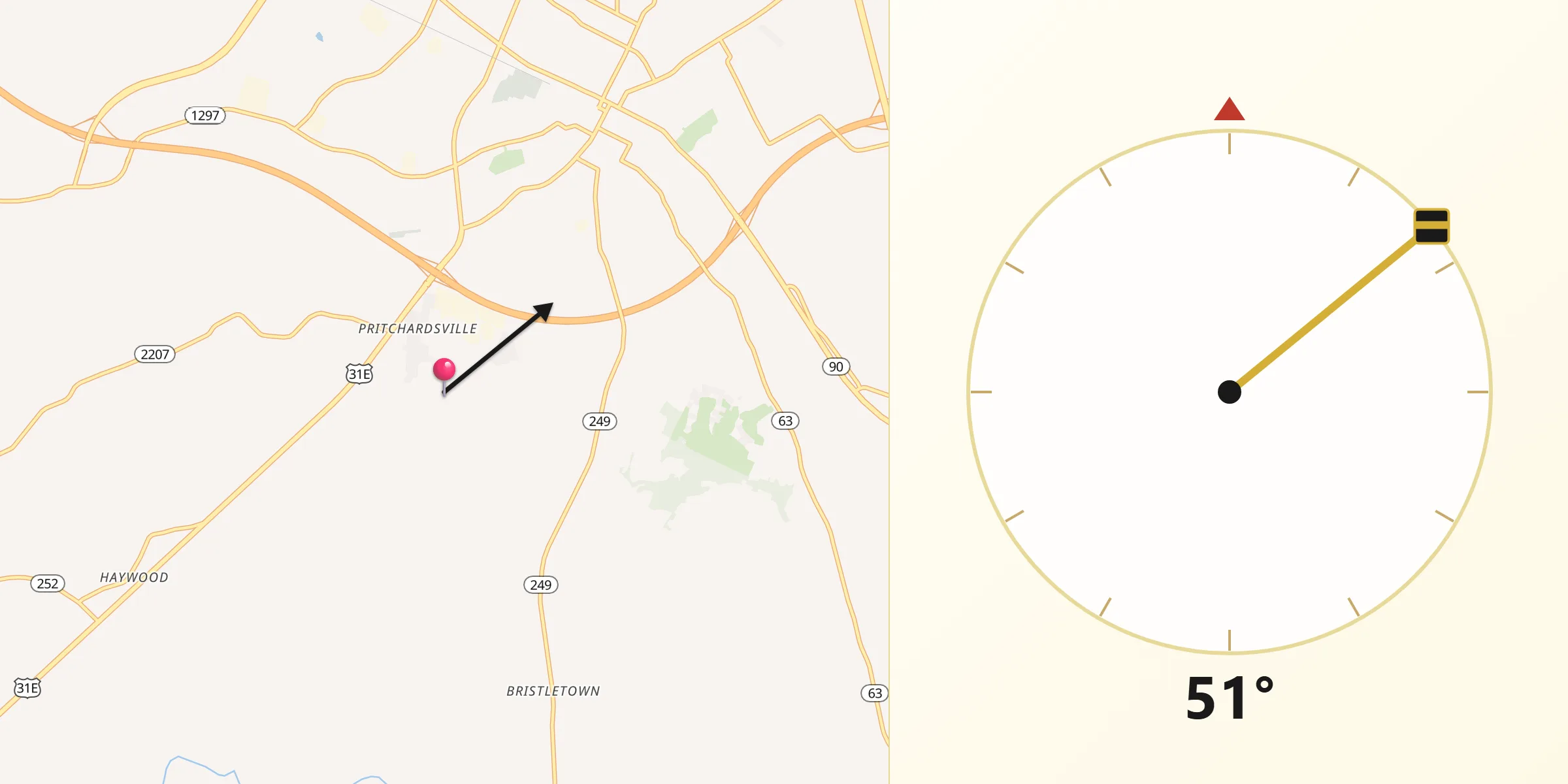 Qibla Direction from Barren