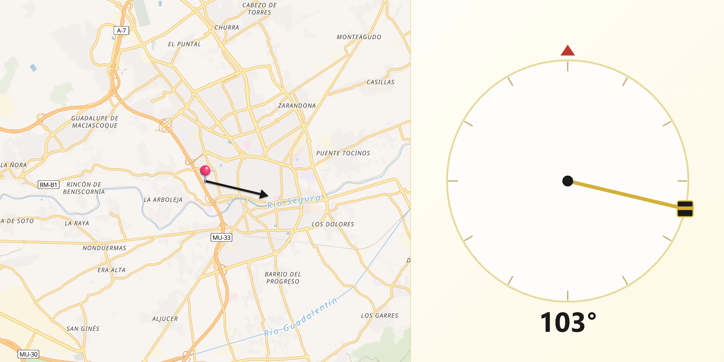 Qibla Direction from Bensonhurst