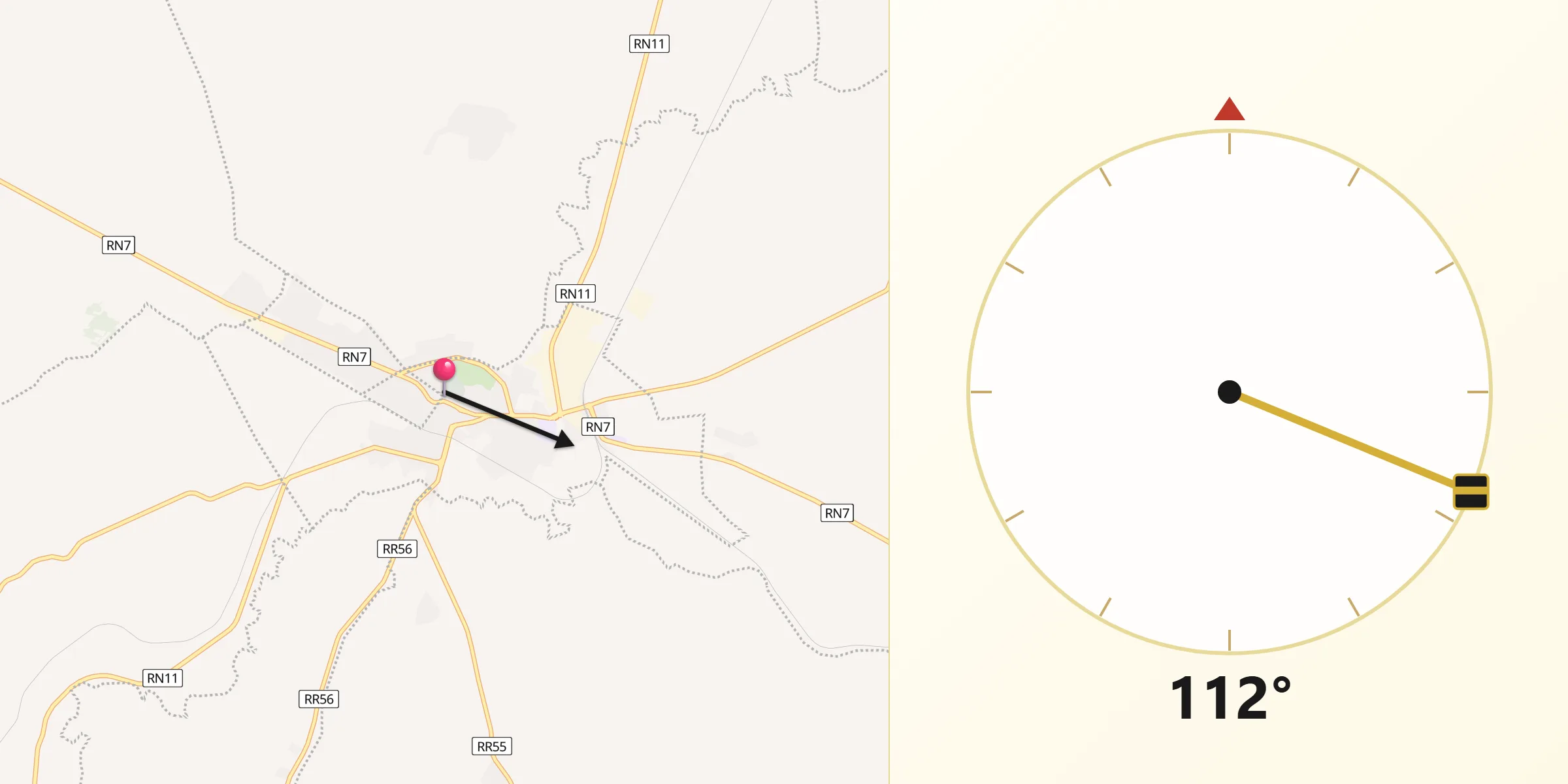 اتجاه القبلة من ماطر