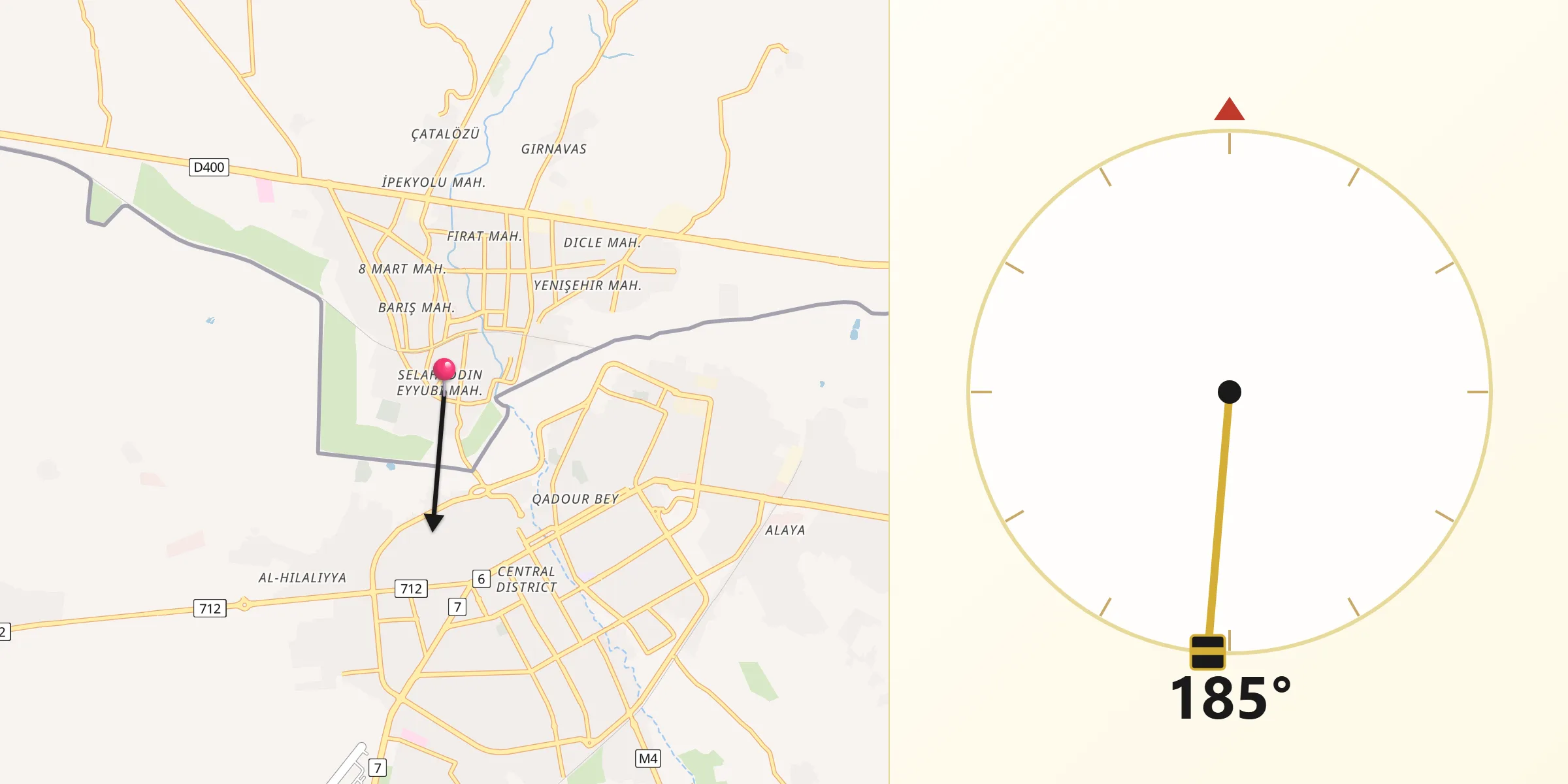 Qibla Direction from Nisibis