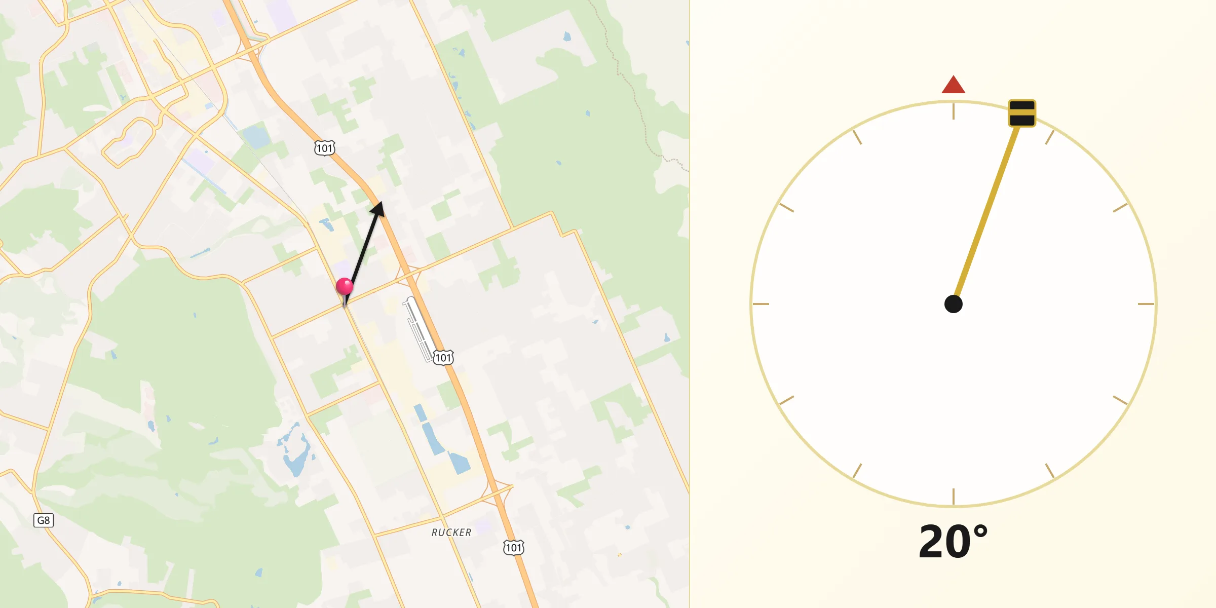 Qibla Direction from San Martin