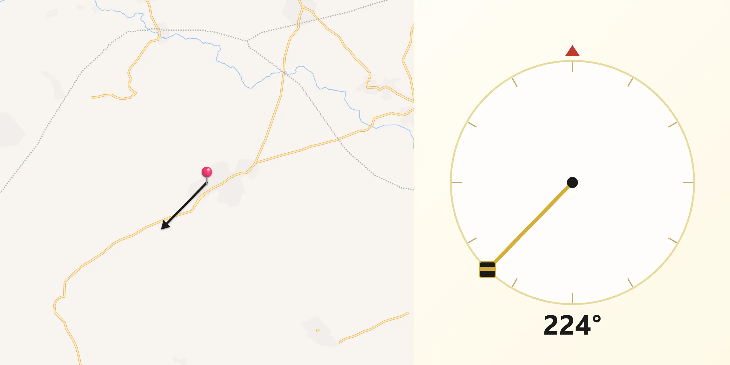 جهت قبله از تاتار بالا