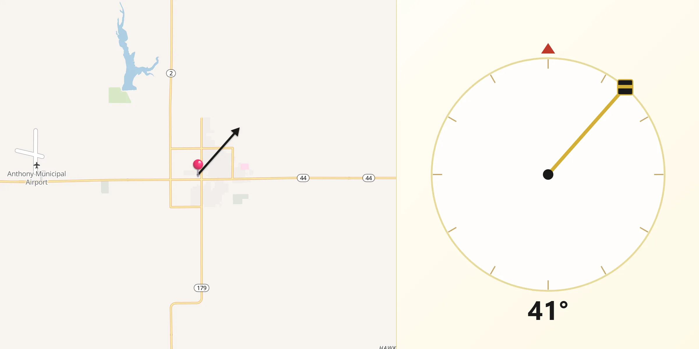 Qibla Direction from Anthony