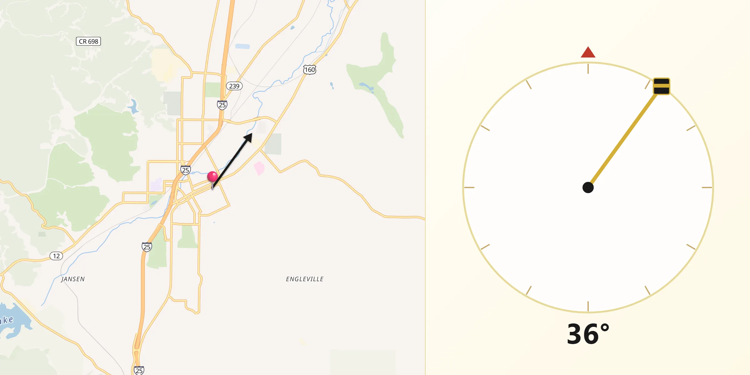 Qibla Direction from Trinidad