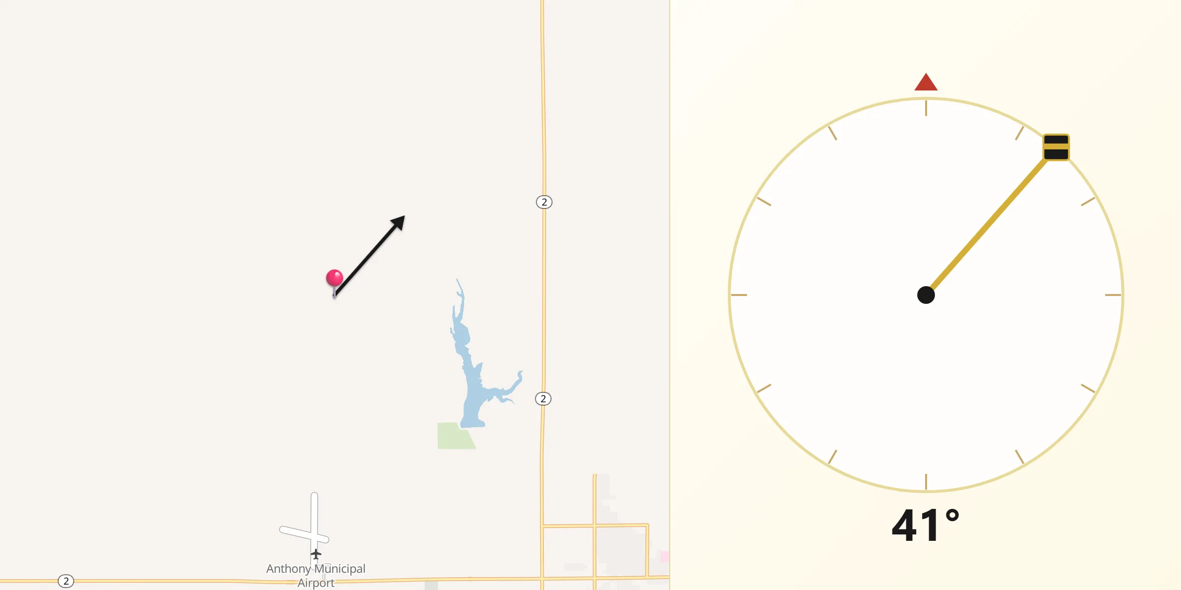 Qibla Direction from Harper County