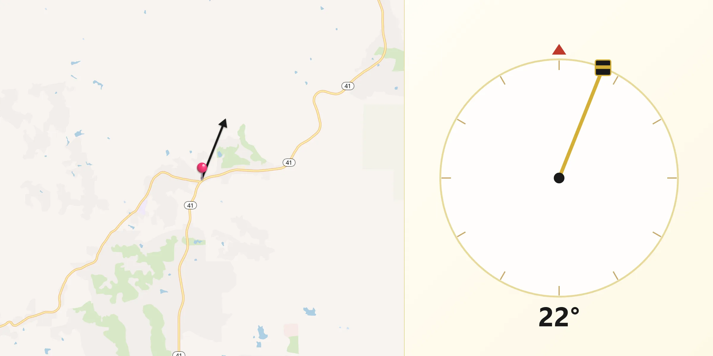 Qibla Direction from Coarsegold