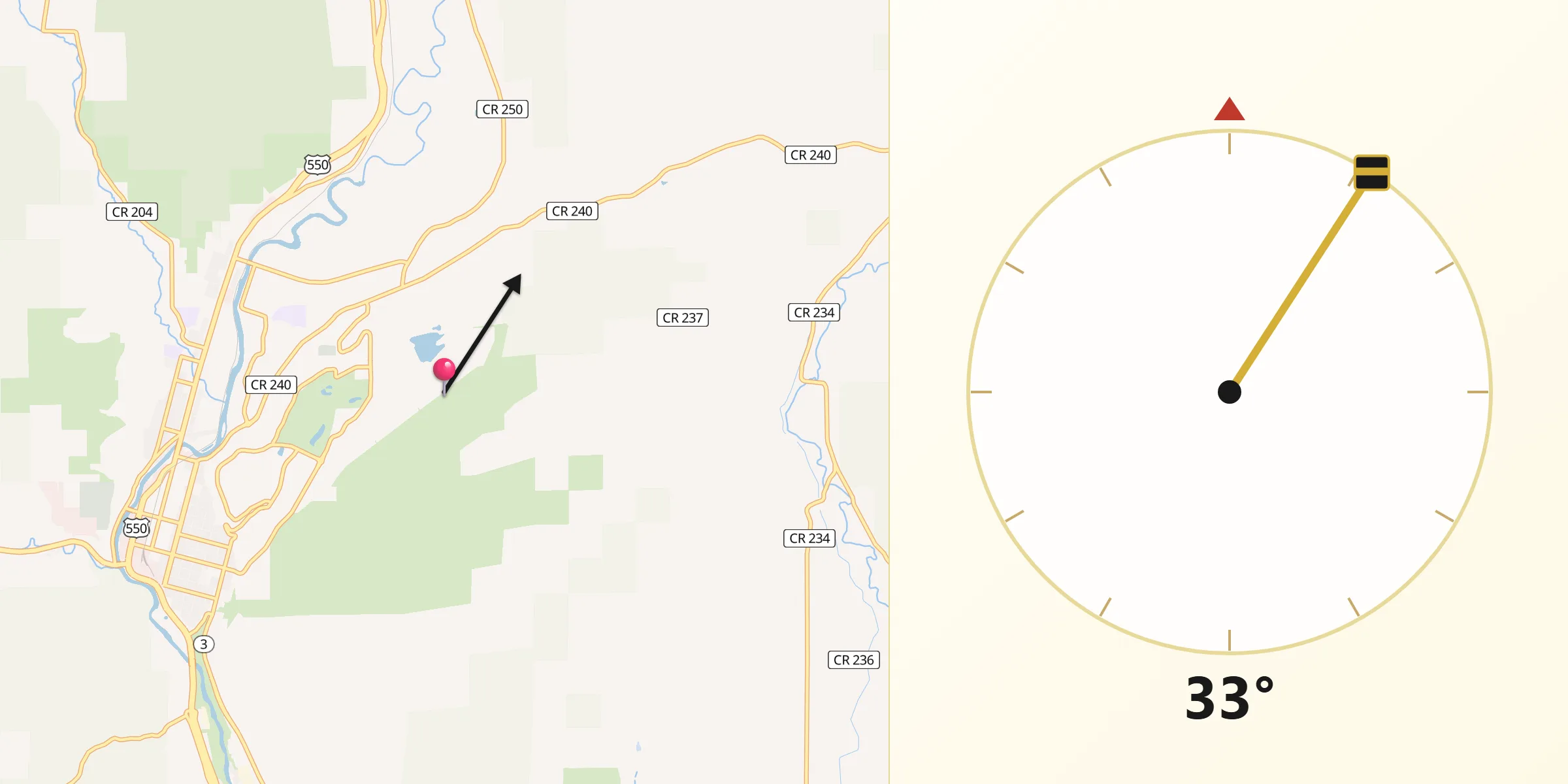 Qibla Direction from La Plata