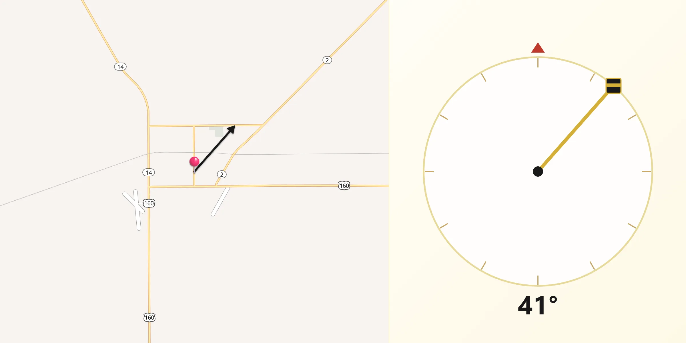 Qibla Direction from Harper