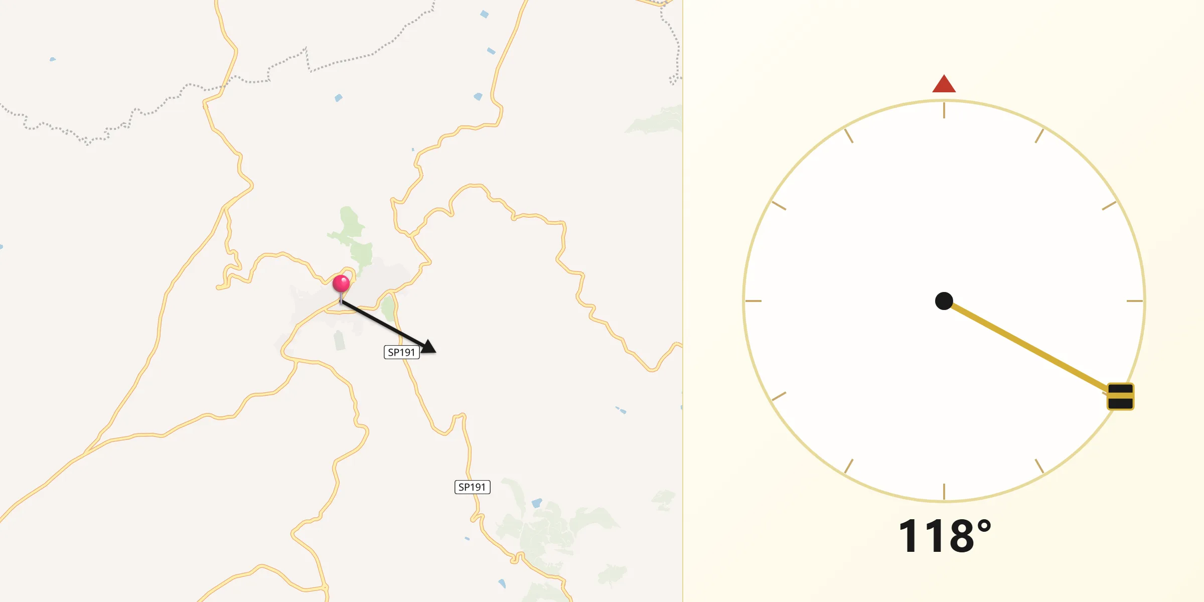 Direzione della Qibla da Mazzarino