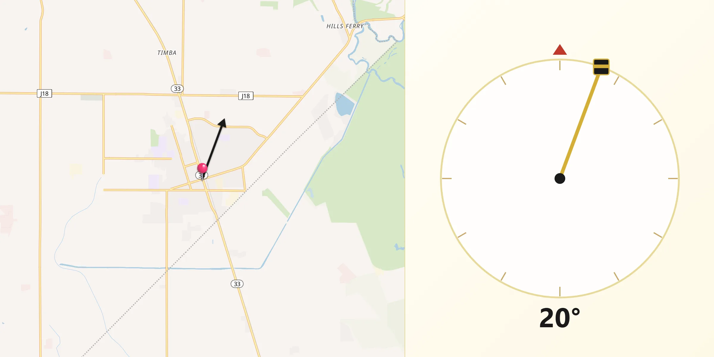 Qibla Direction from Newman