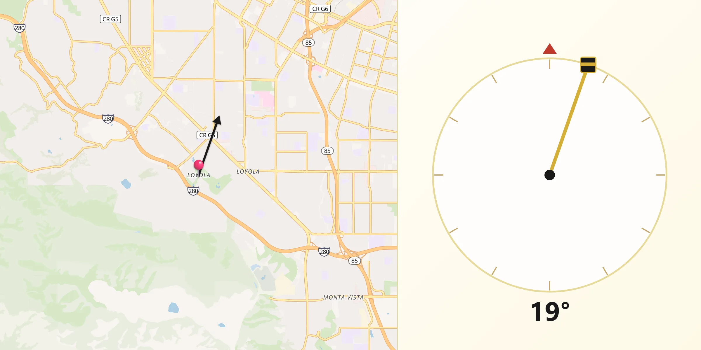 Qibla Direction from Loyola