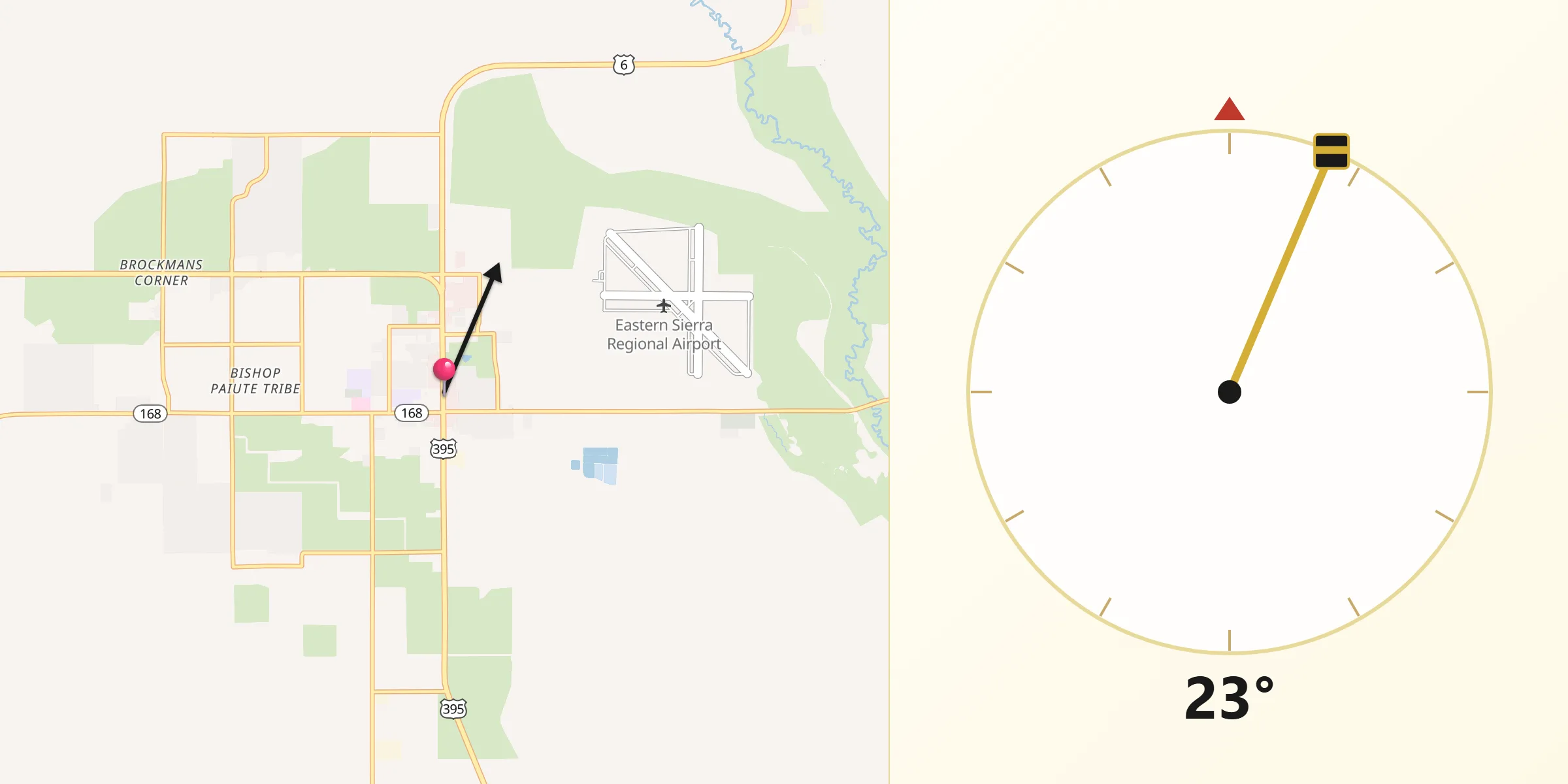 Qibla Direction from Bishop