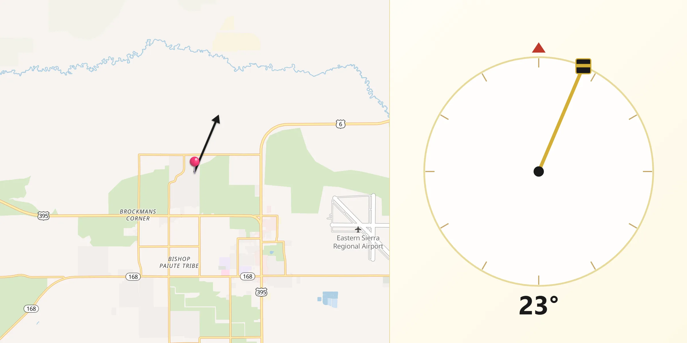 Qibla Direction from Dixon Lane-Meadow Creek