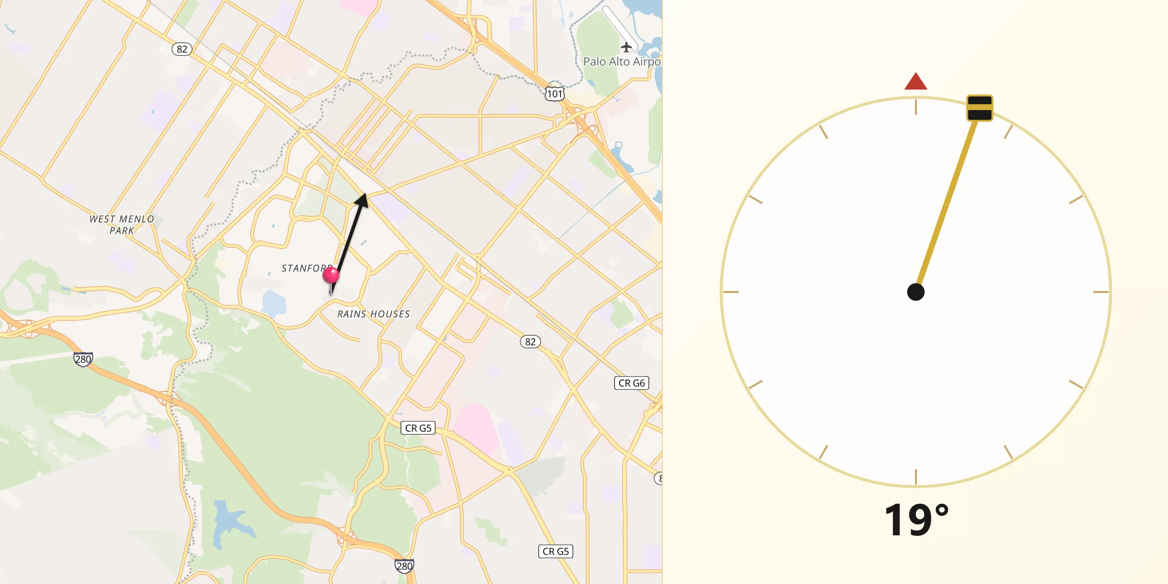 Qibla Direction from Stanford