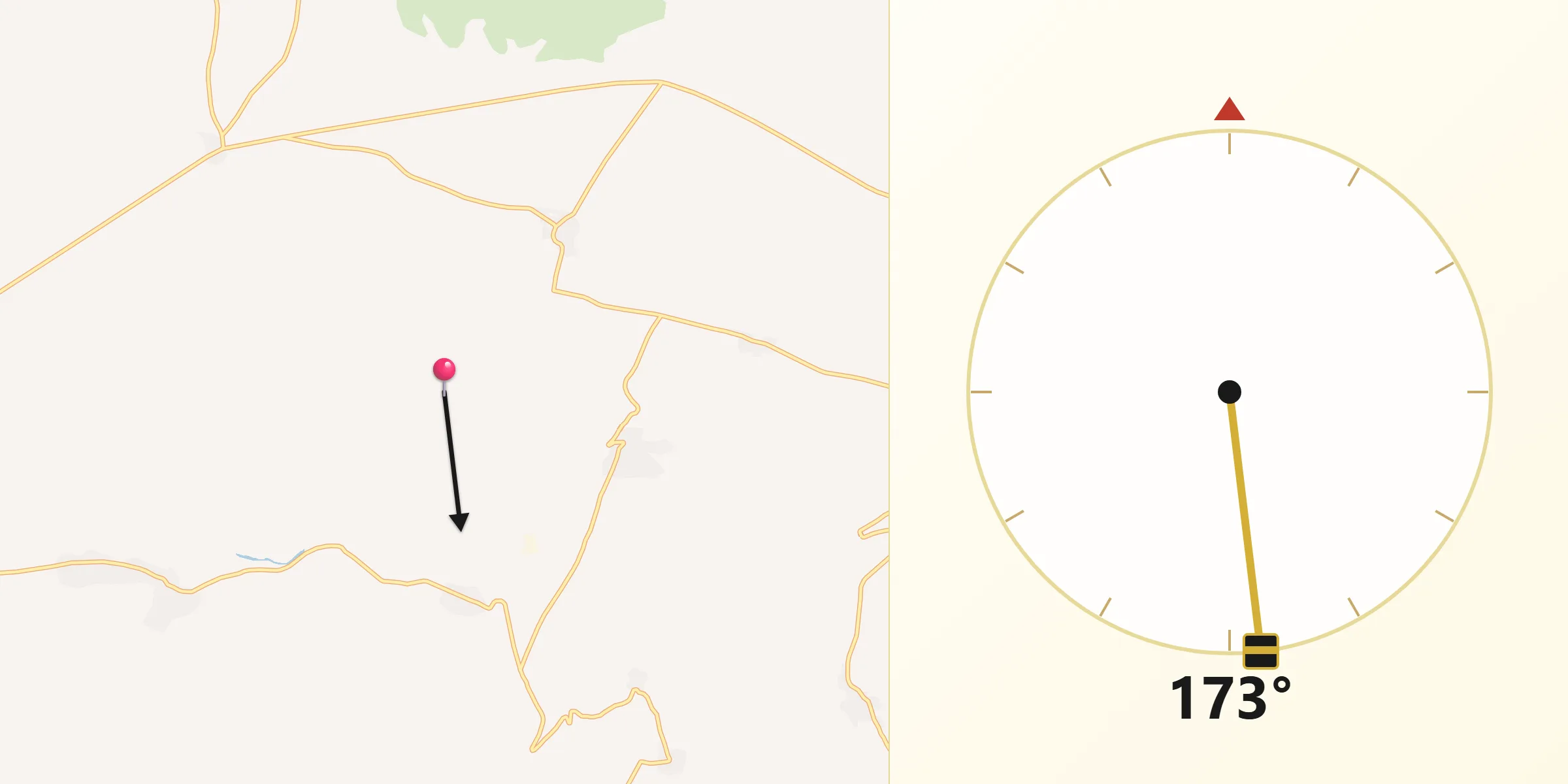 Araban şehrinden Kıble Yönü