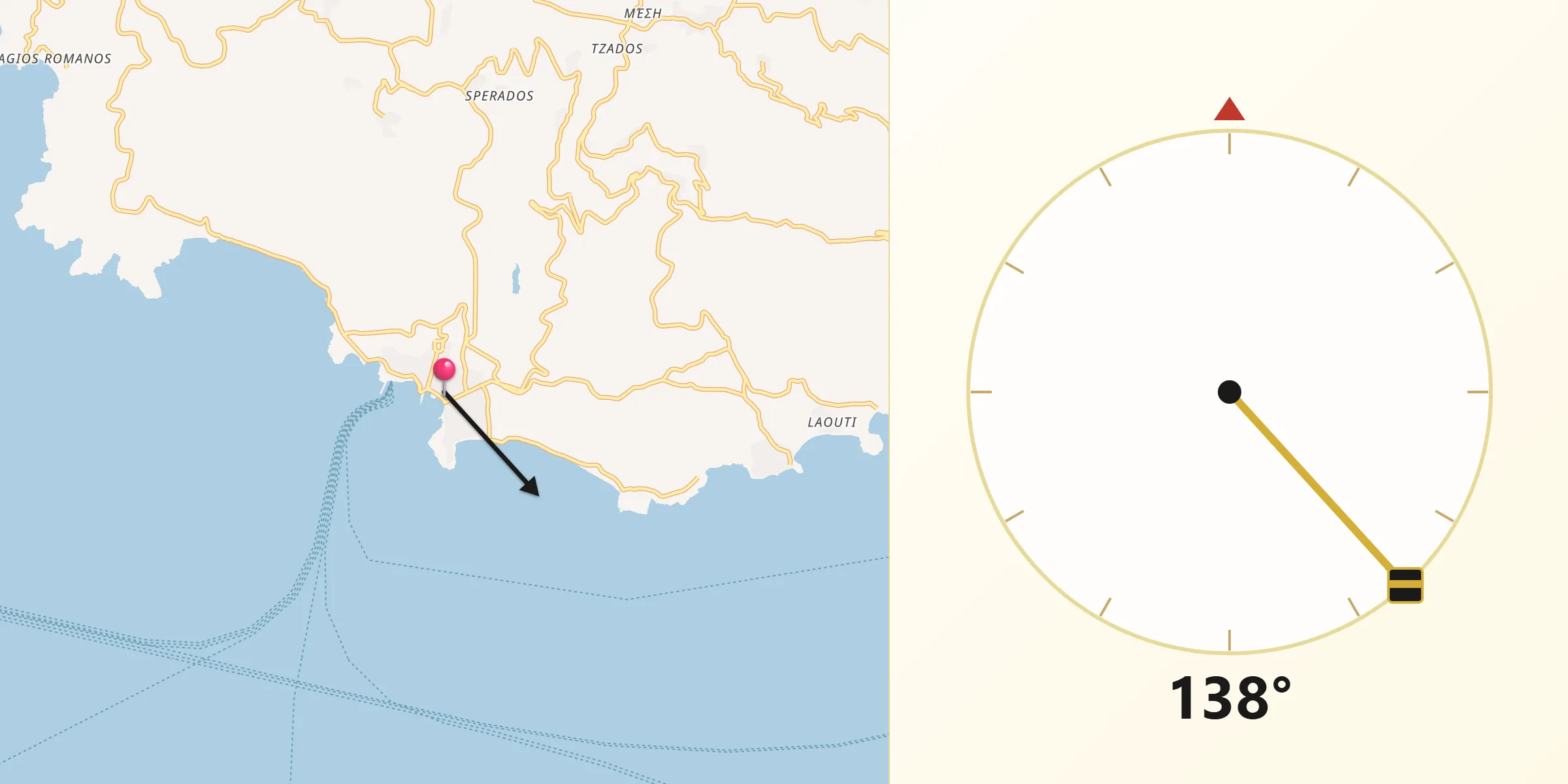Κατεύθυνση Κίμπλα από το Τήνος
