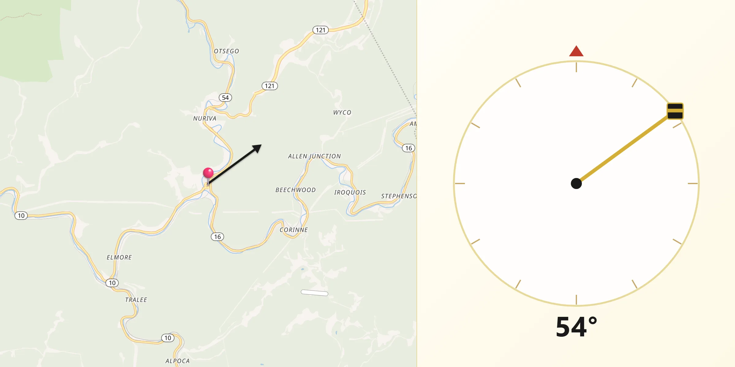Qibla Direction from Mullens