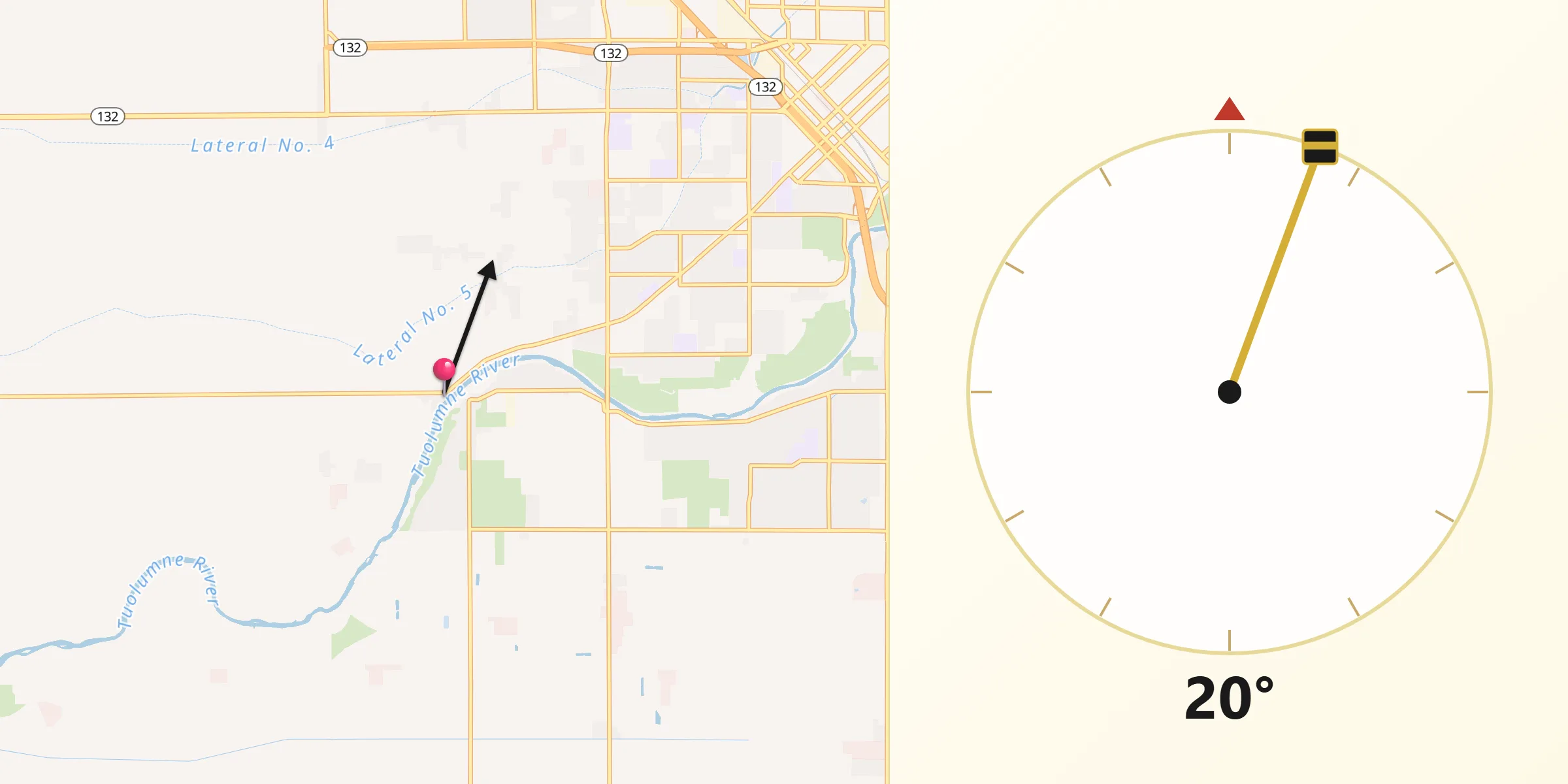 Qibla Direction from Riverdale Park