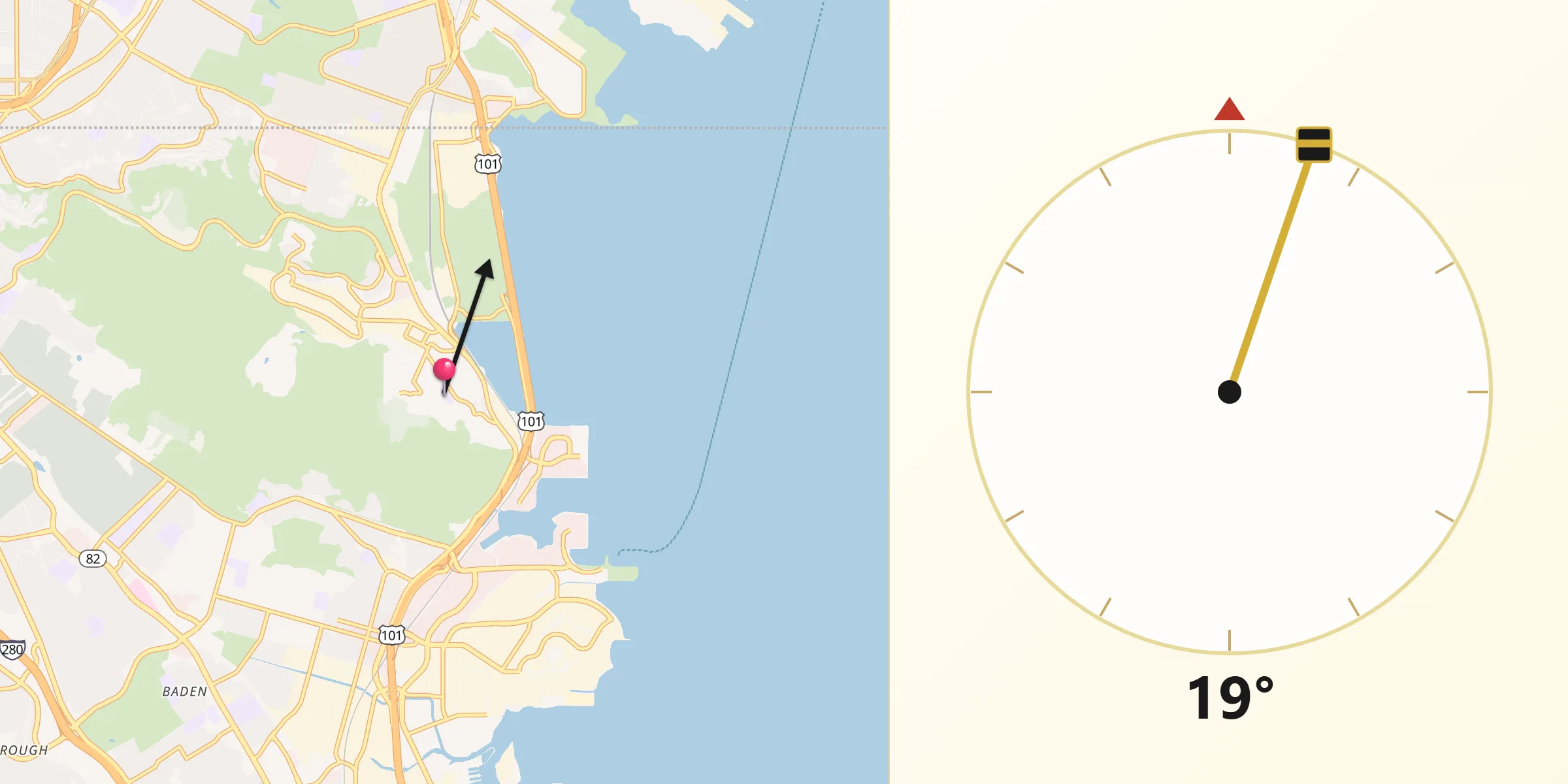 Qibla Direction from Brisbane