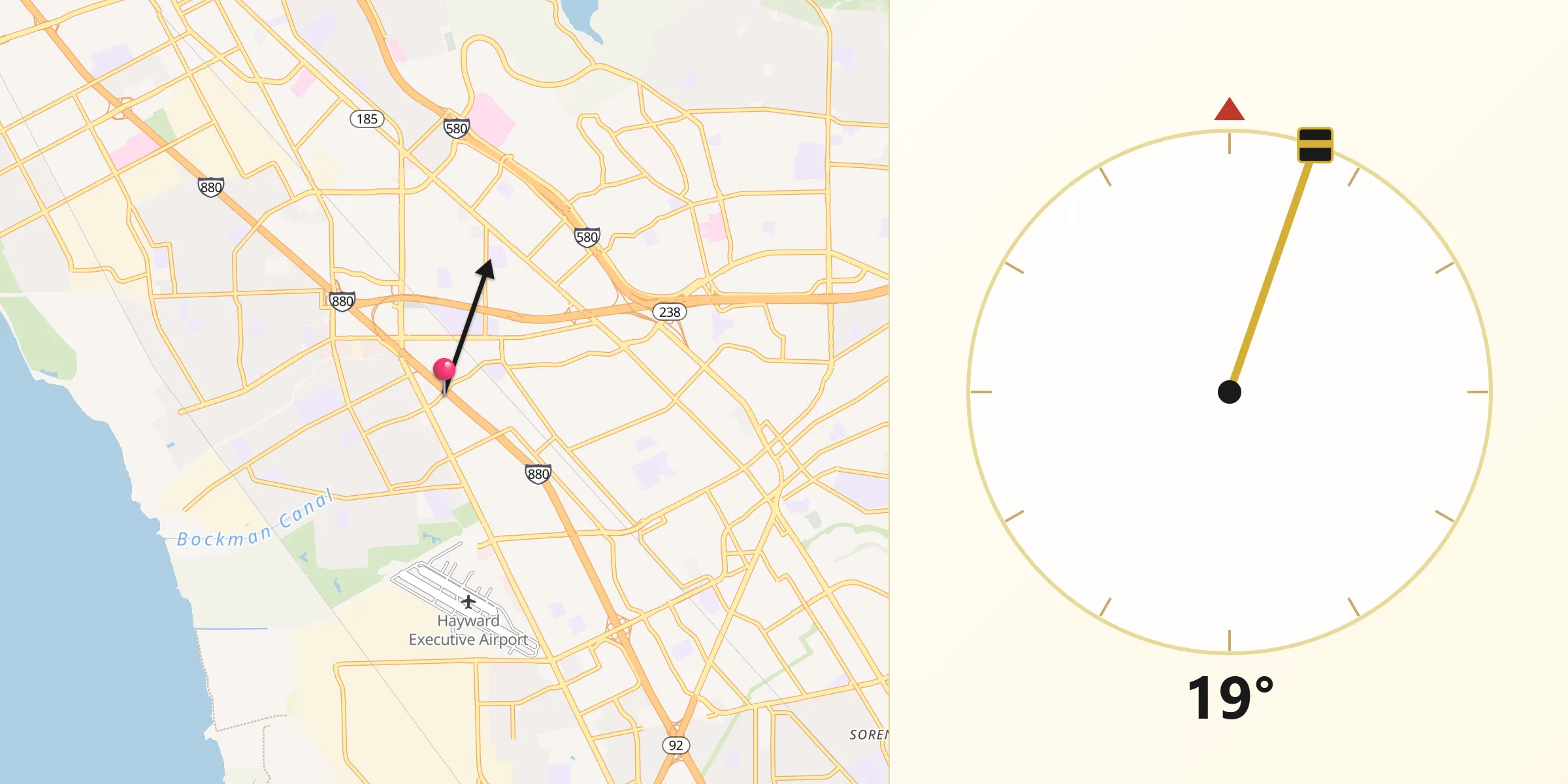 Qibla Direction from San Lorenzo