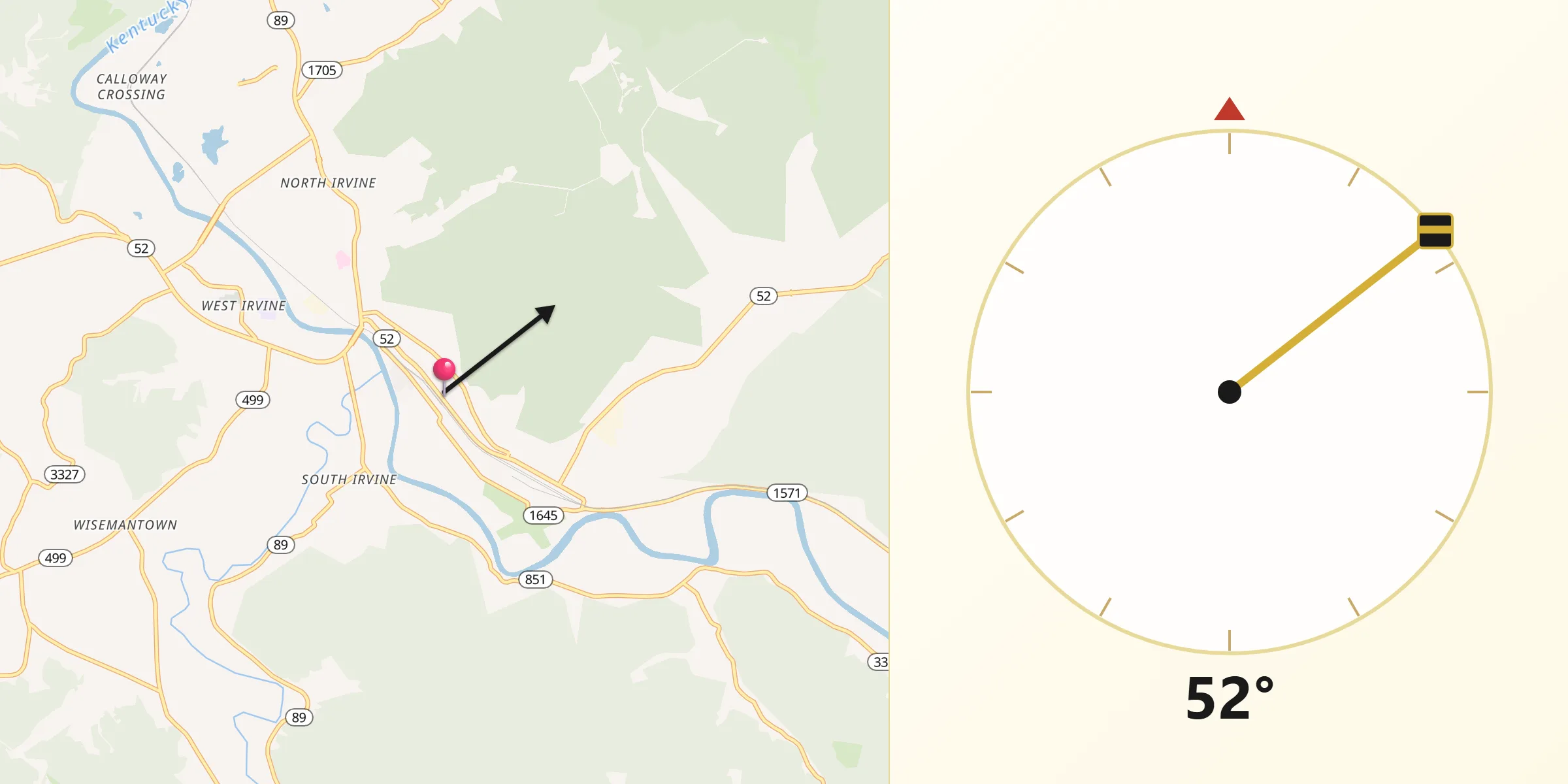 Qibla Direction from Estill
