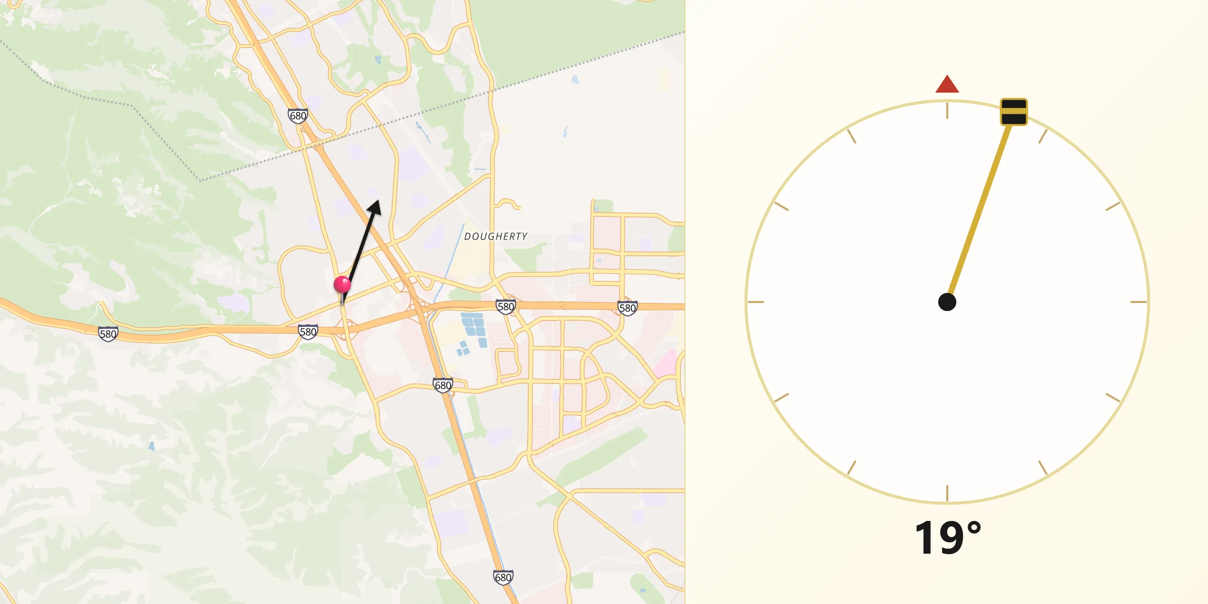 Qibla Direction from Dublin