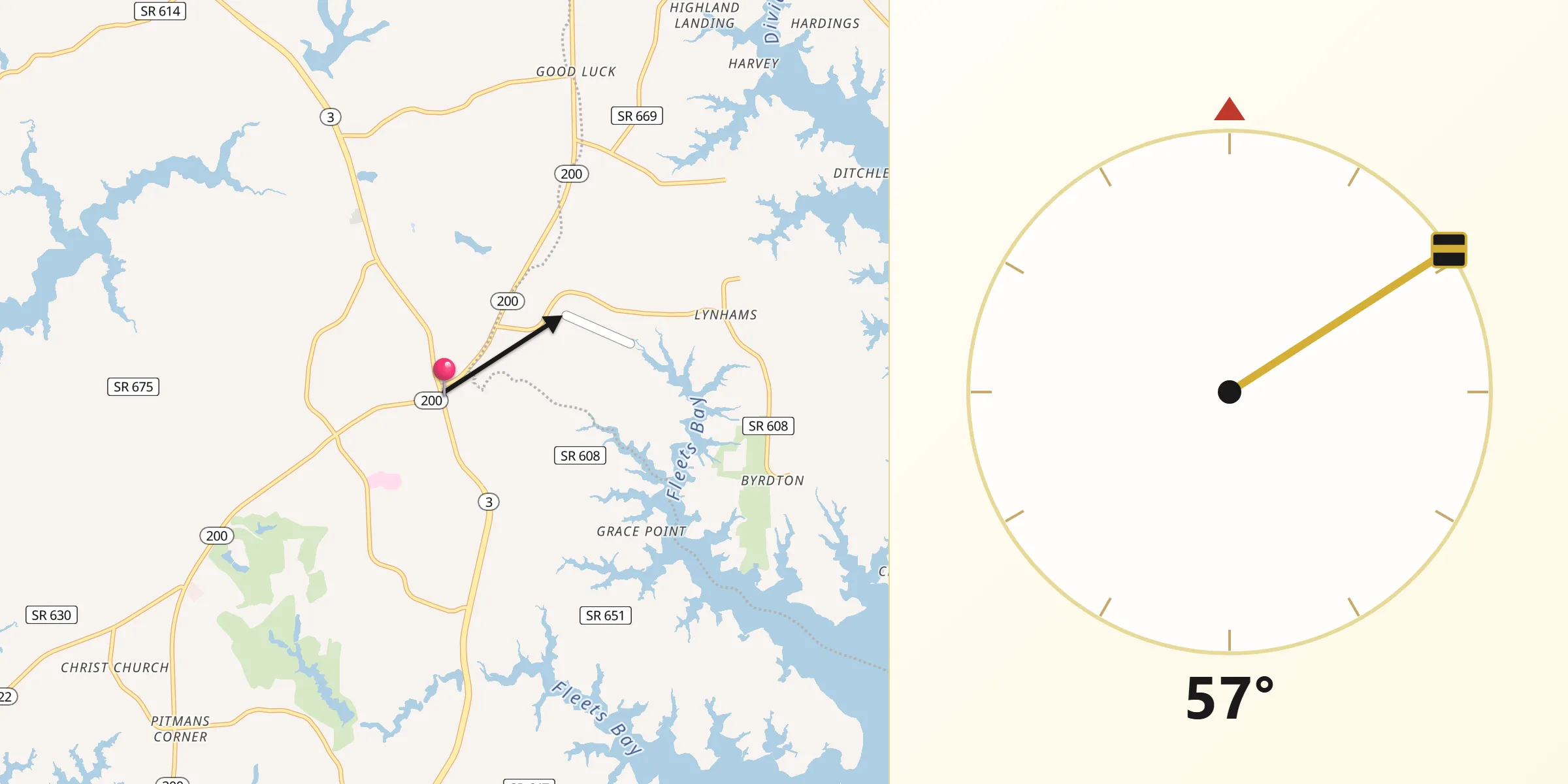 Qibla Direction from Kilmarnock
