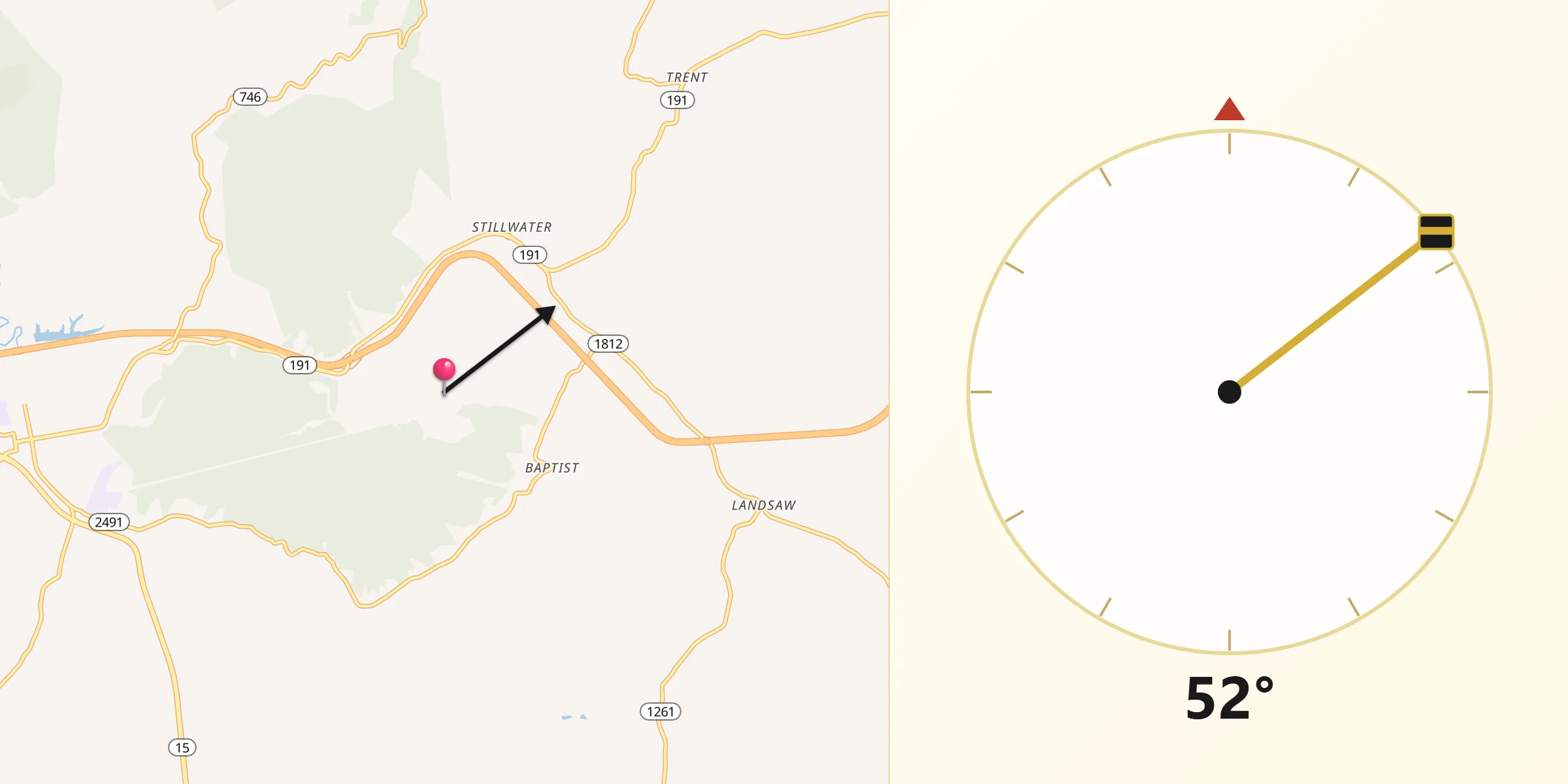Qibla Direction from Wolfe