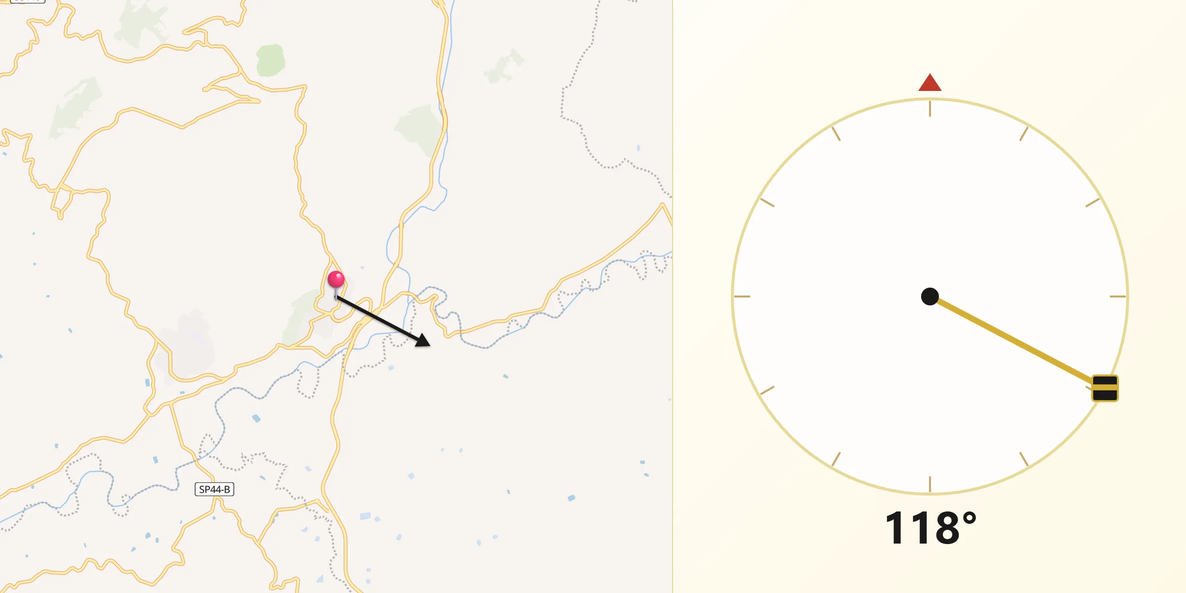 Direzione della Qibla da Nuovo Centro Urbano Poggioreale