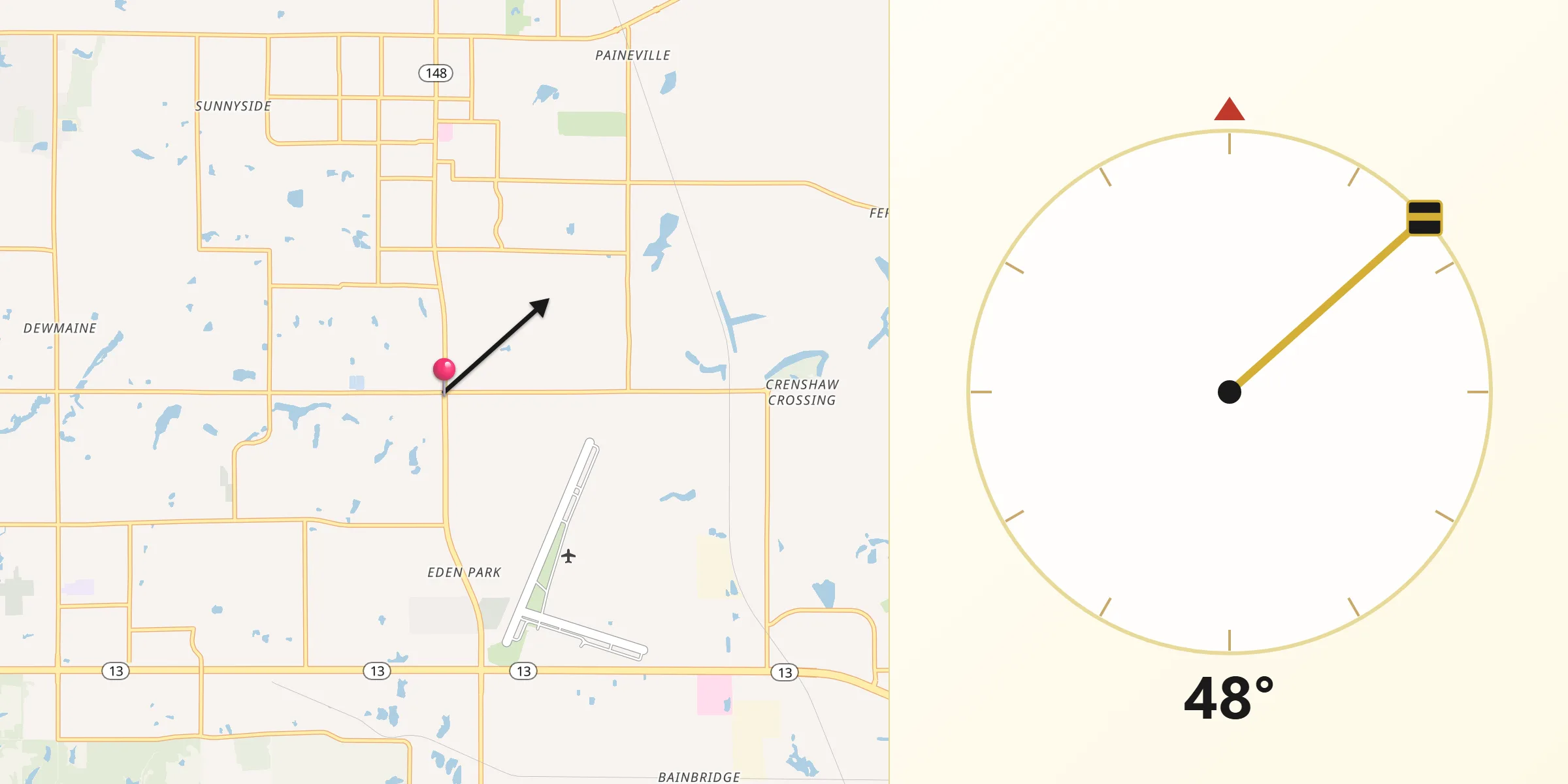 Qibla Direction from Energy