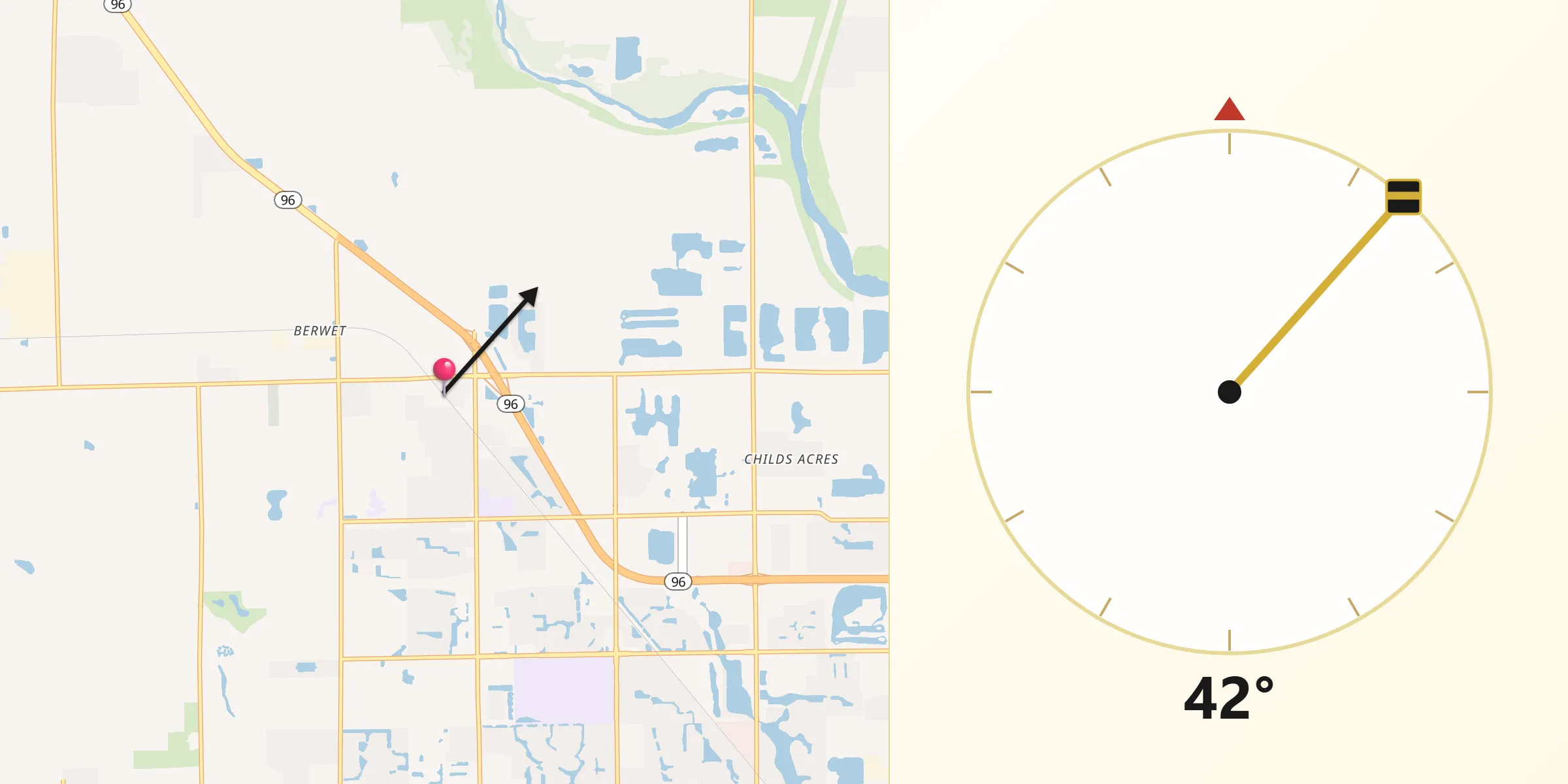 Qibla Direction from Maize