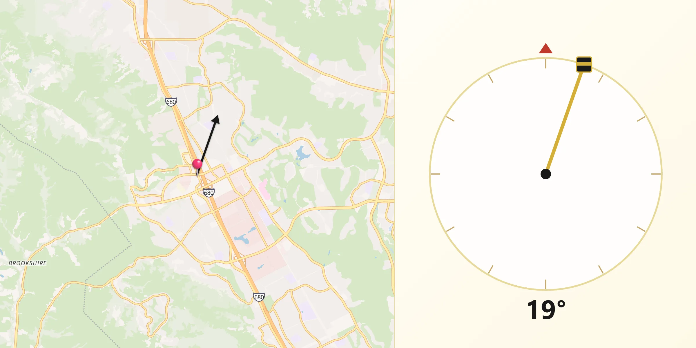 Qibla Direction from San Ramon
