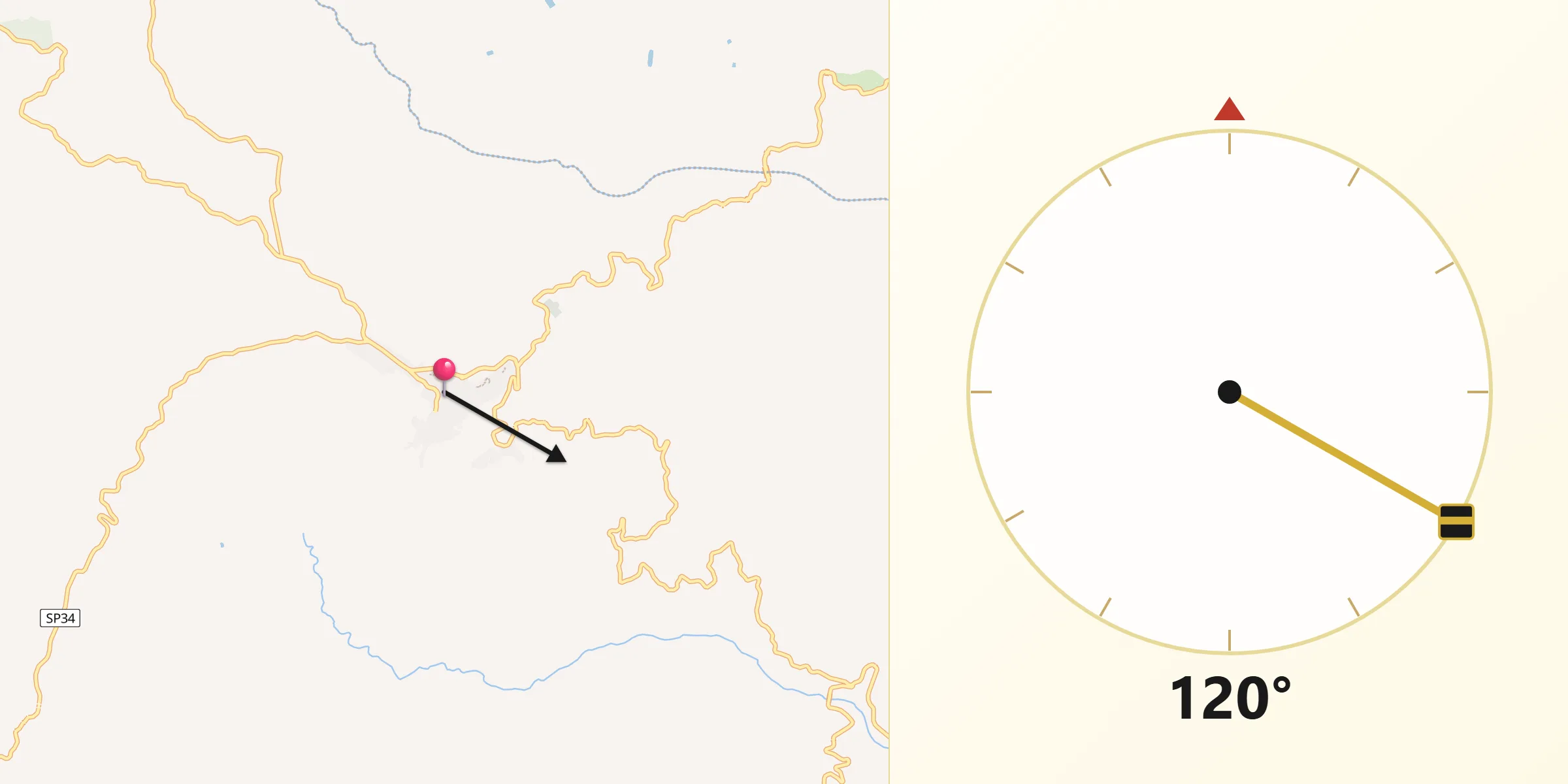 Direzione della Qibla da Troina