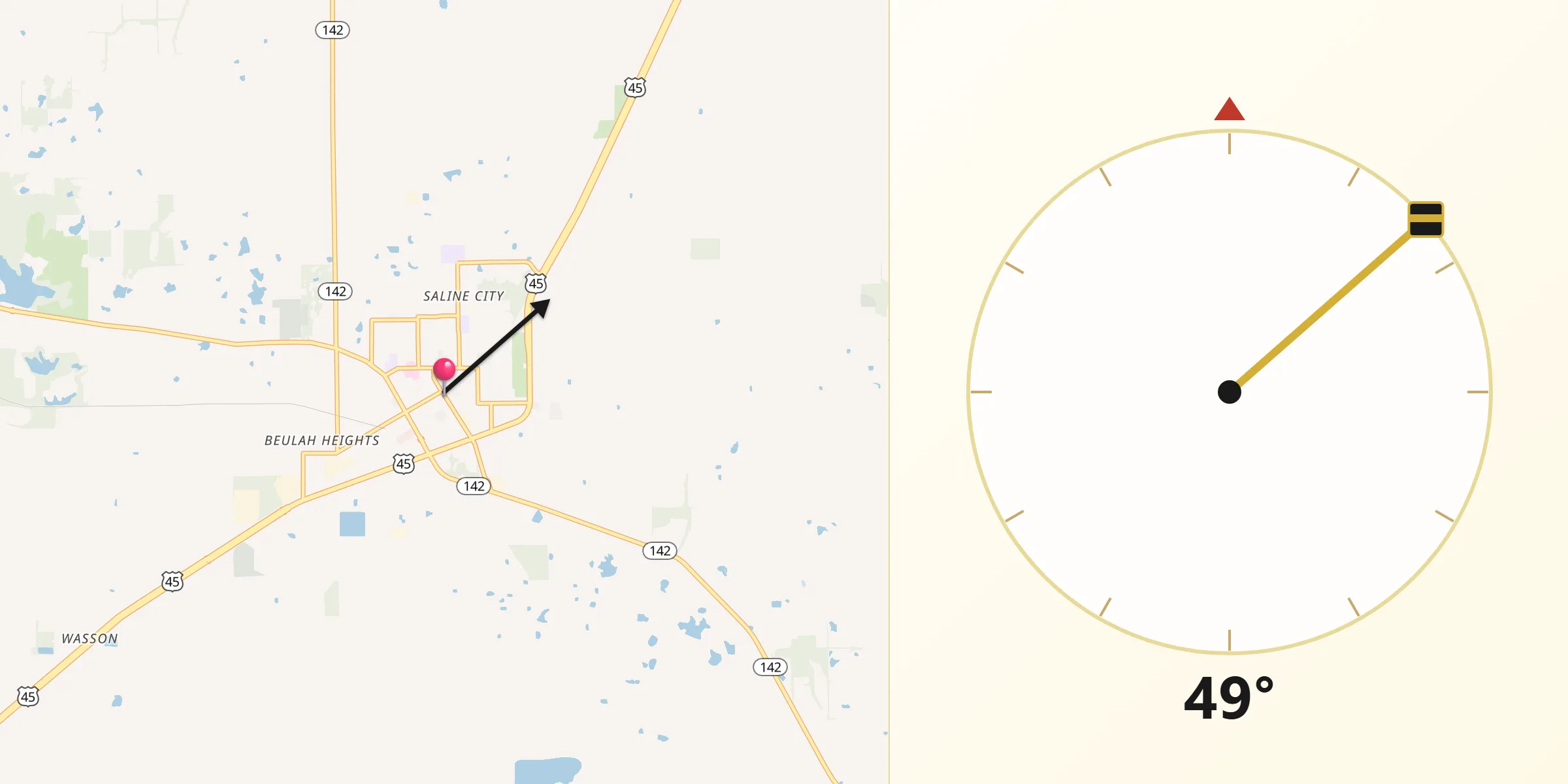 Qibla Direction from Eldorado
