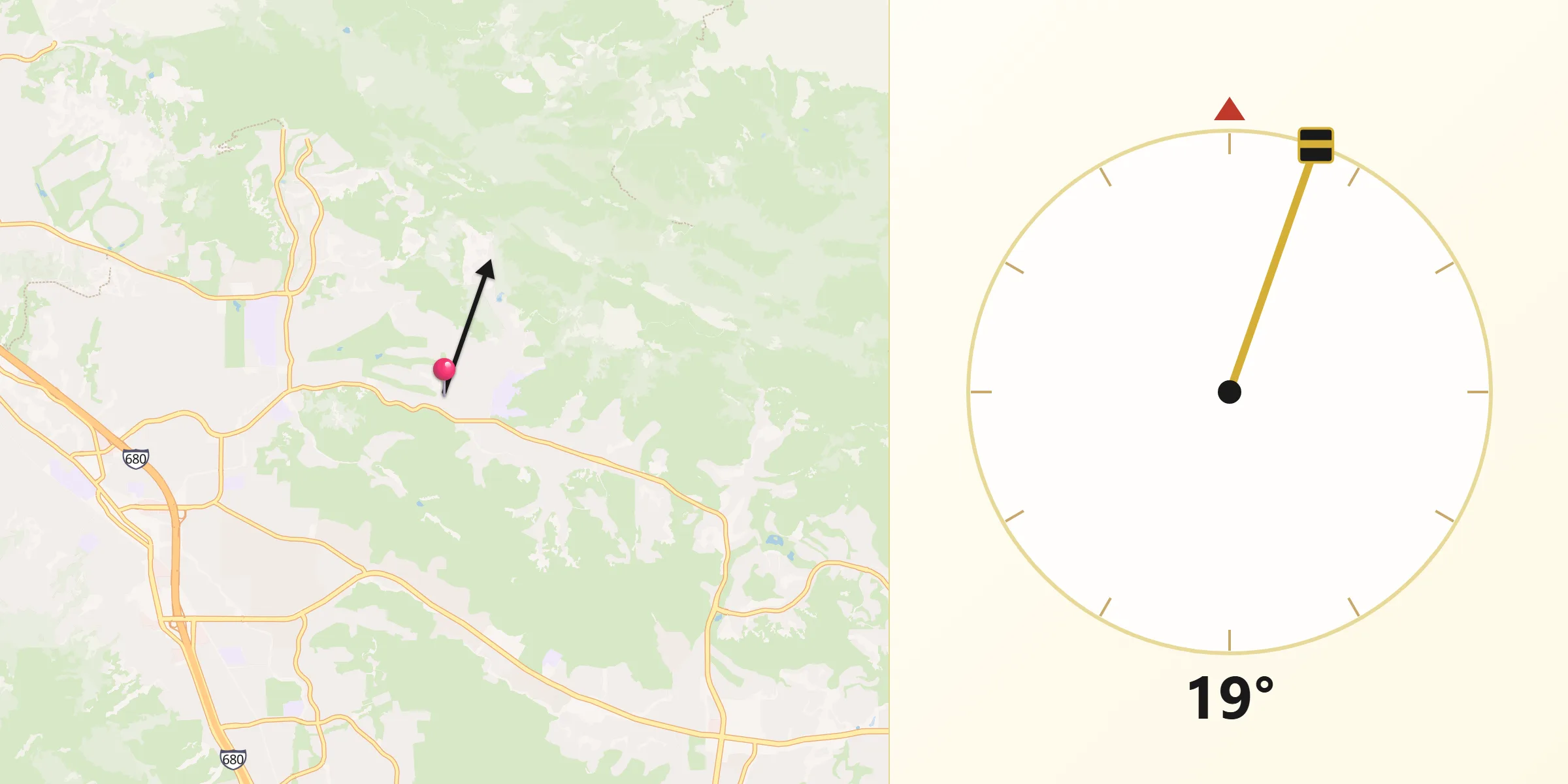 Qibla Direction from Diablo