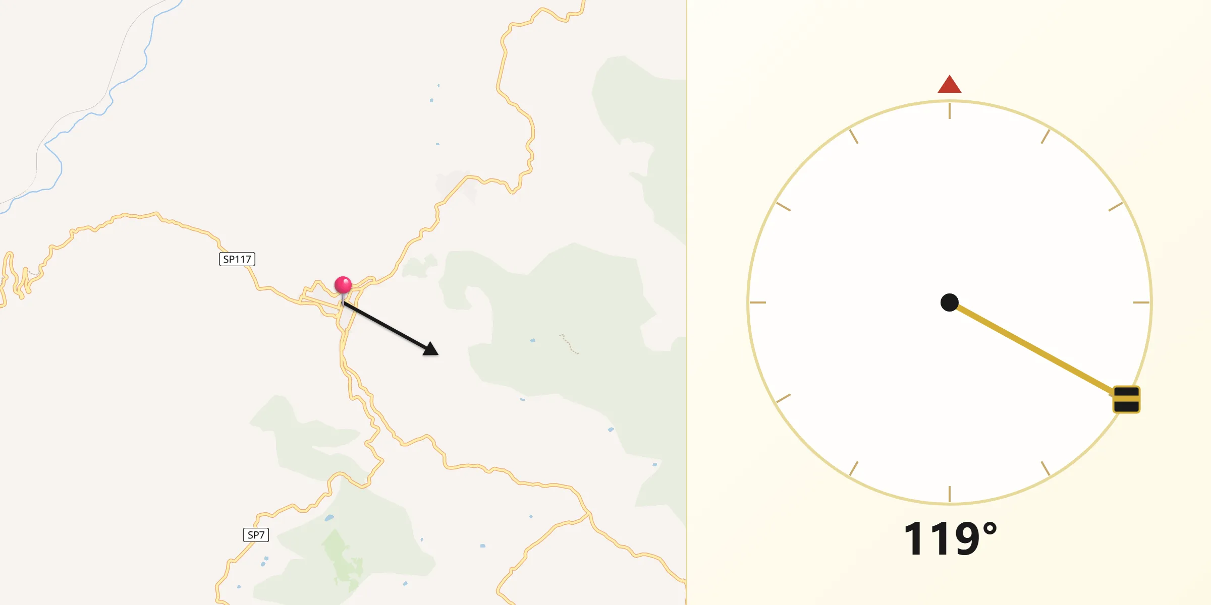 Direzione della Qibla da Montemaggiore Belsito