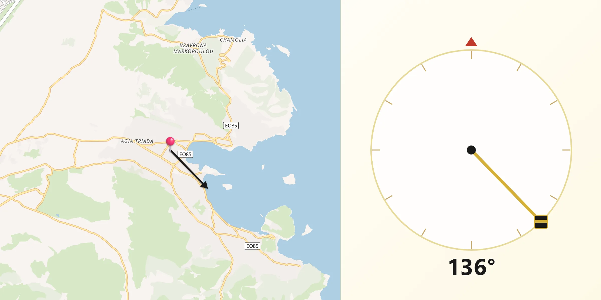 Κατεύθυνση Κίμπλα από το Πόρτο Ράφτη