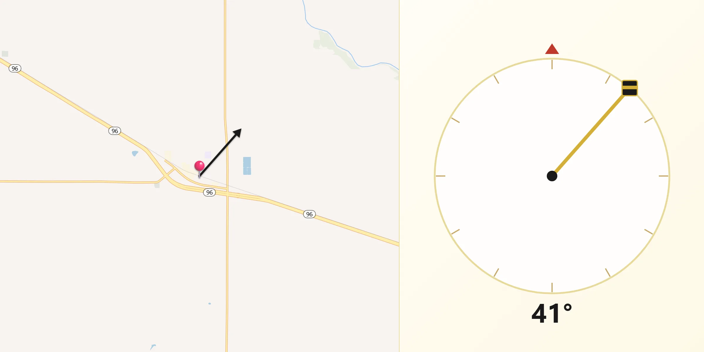 Qibla Direction from Haven