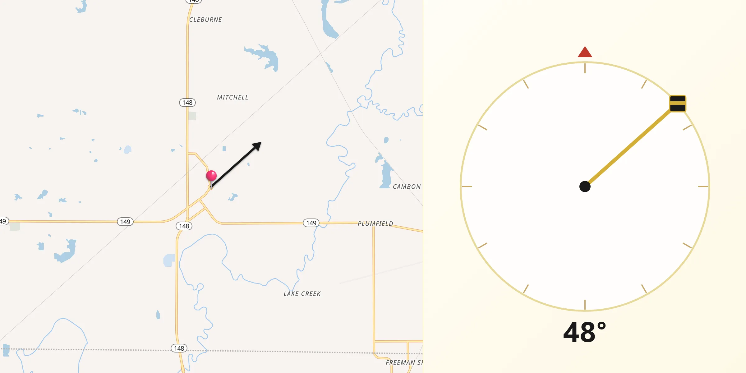 Qibla Direction from Zeigler