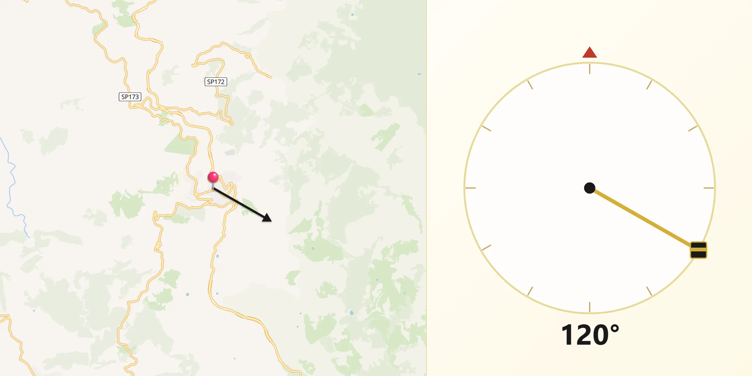 Direzione della Qibla da Mistretta