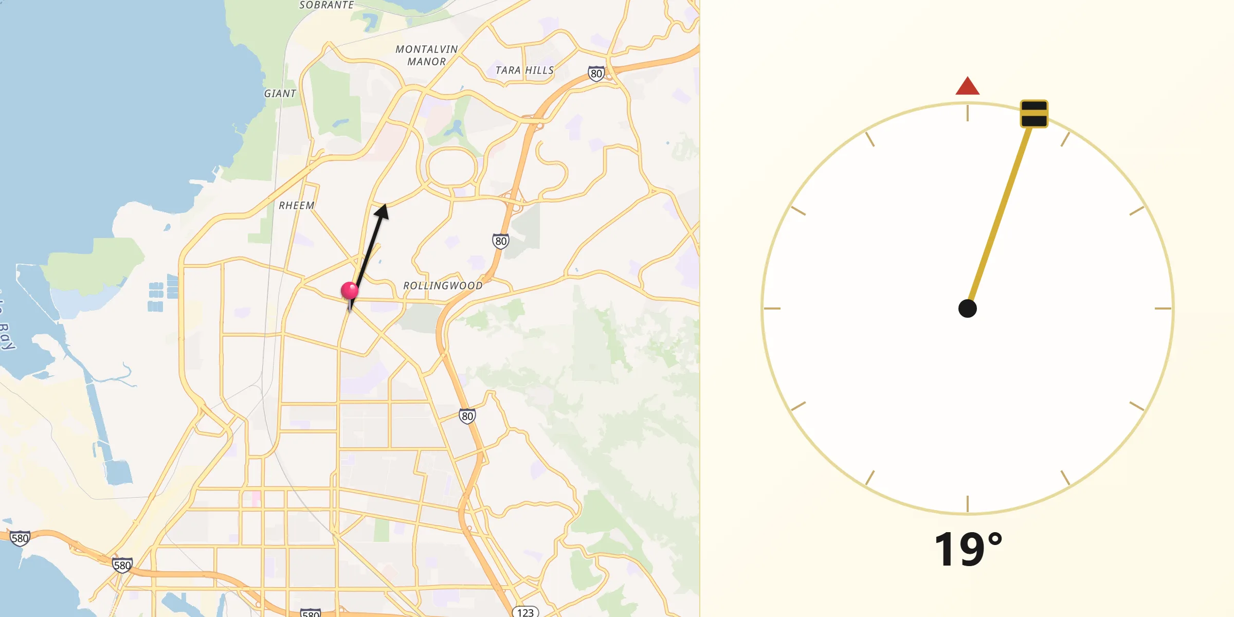 Qibla Direction from San Pablo