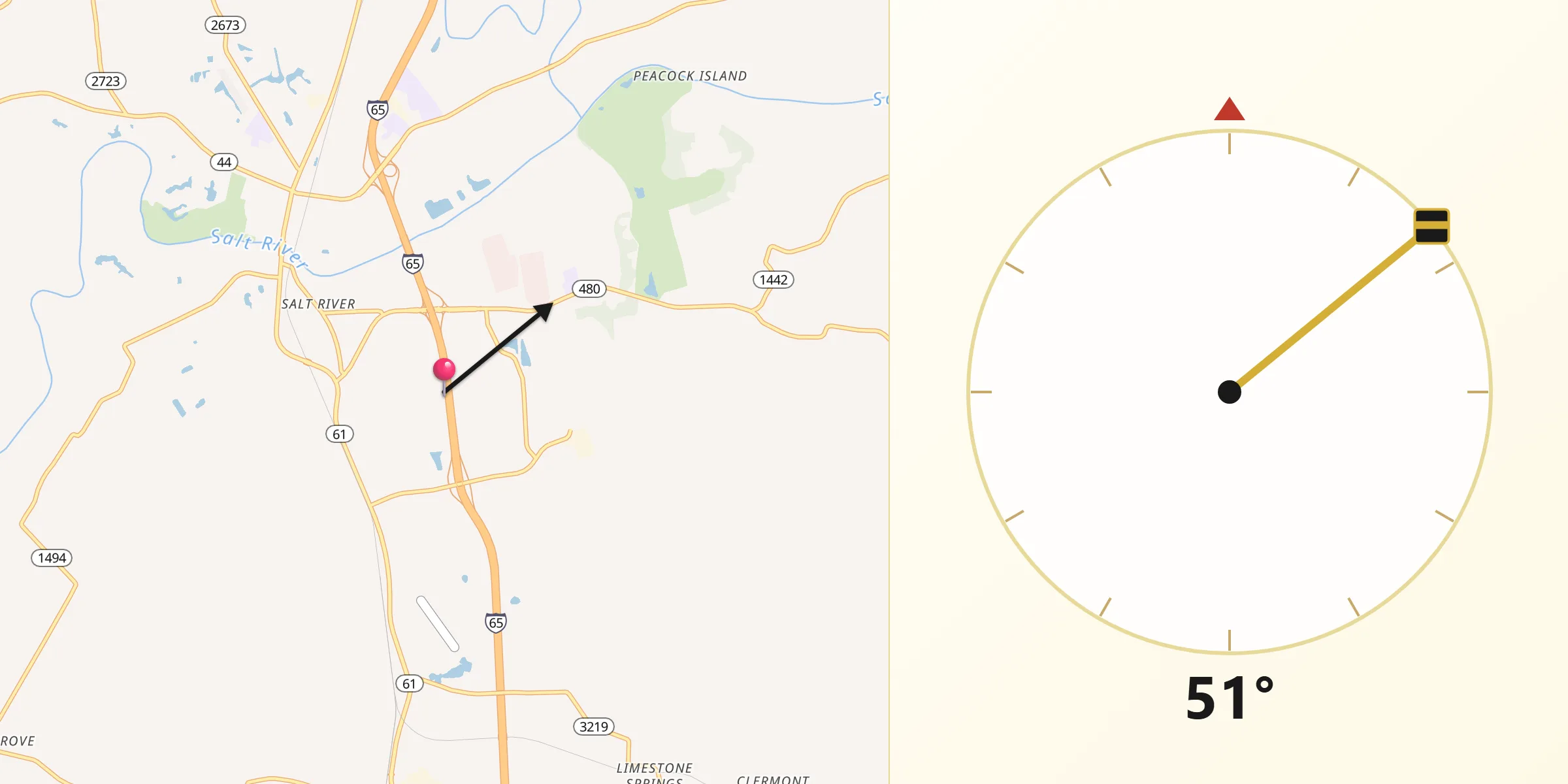 Qibla Direction from Bullitt
