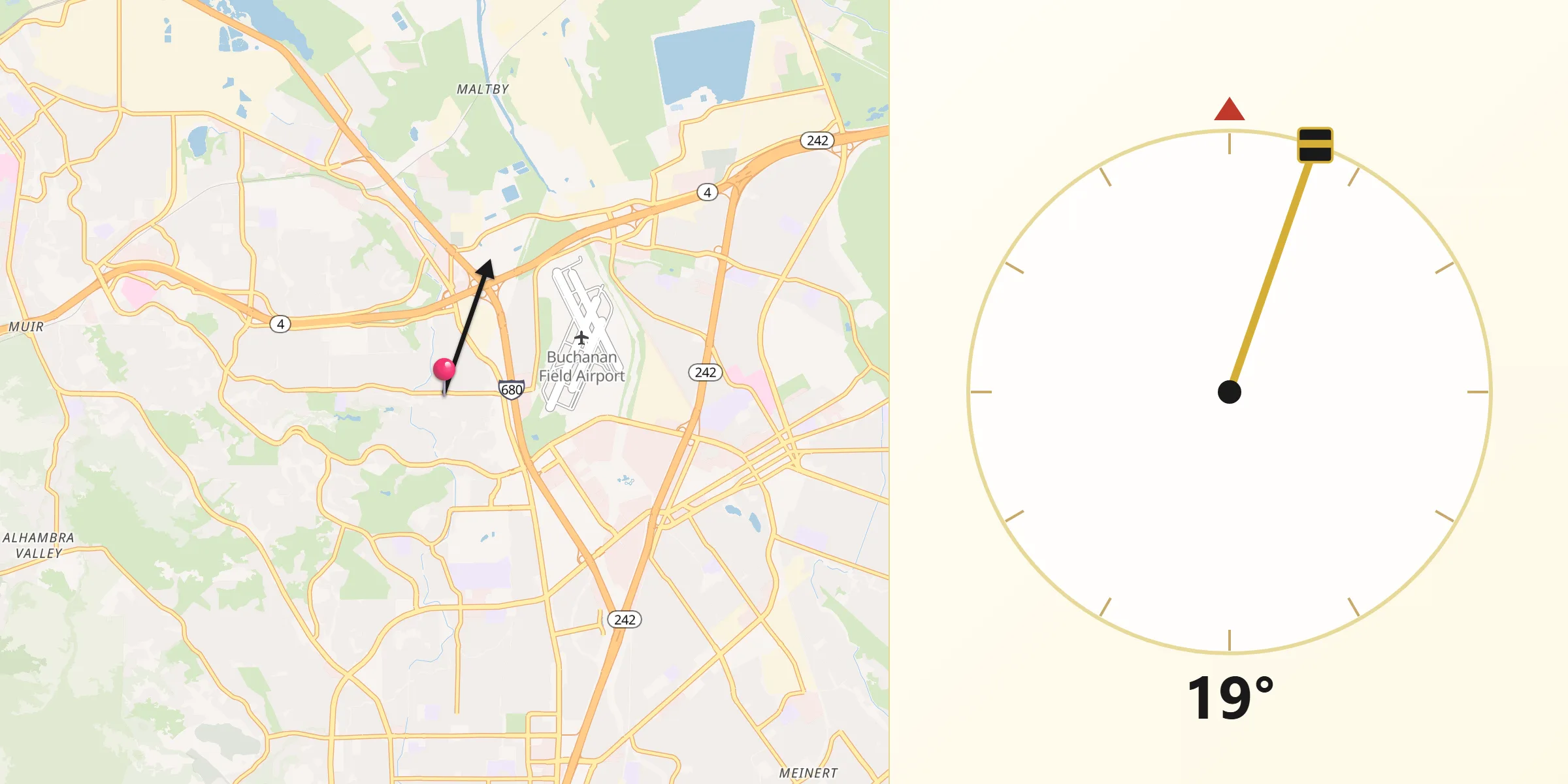 Qibla Direction from Pacheco