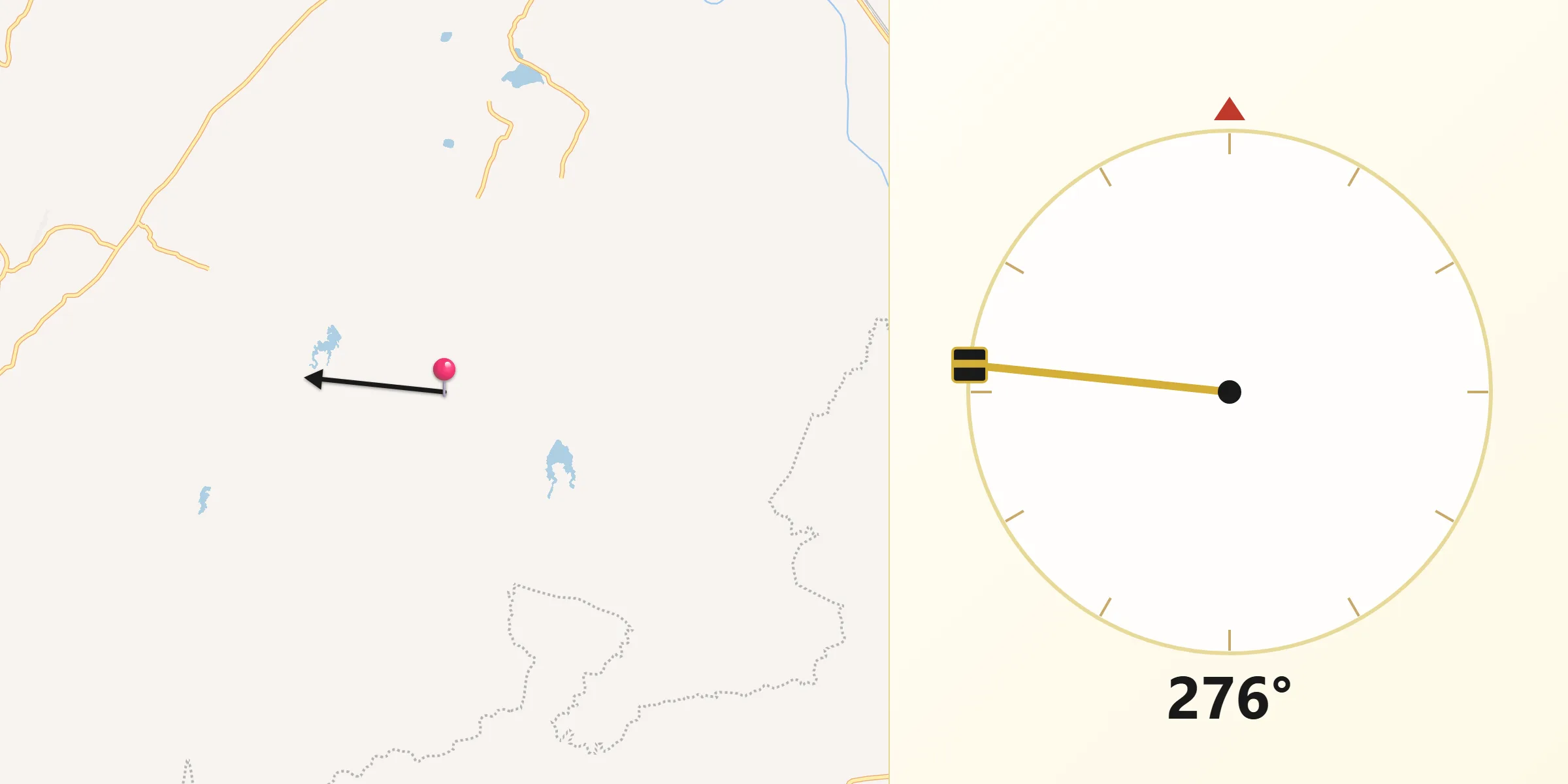 Qibla Direction from South Whittier