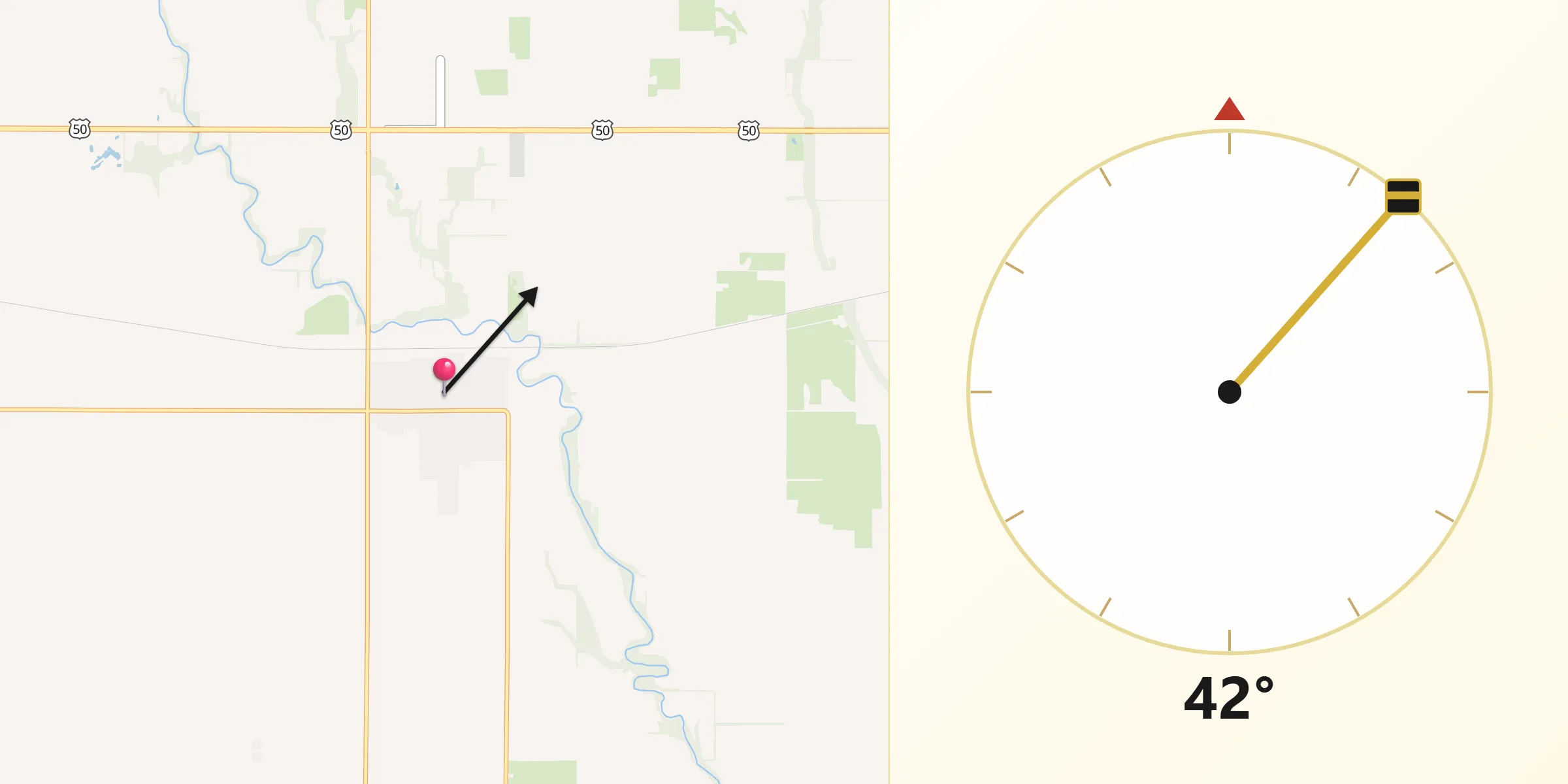 Qibla Direction from Halstead