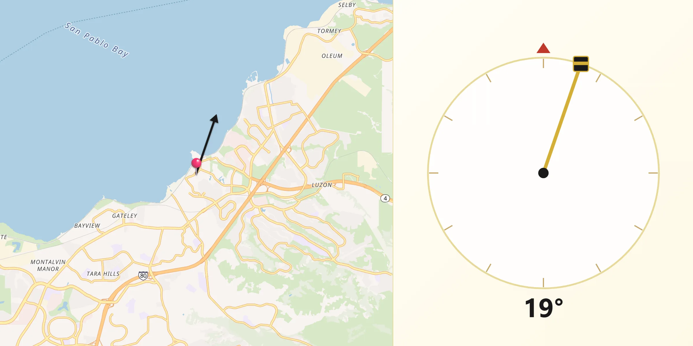Qibla Direction from Hercules