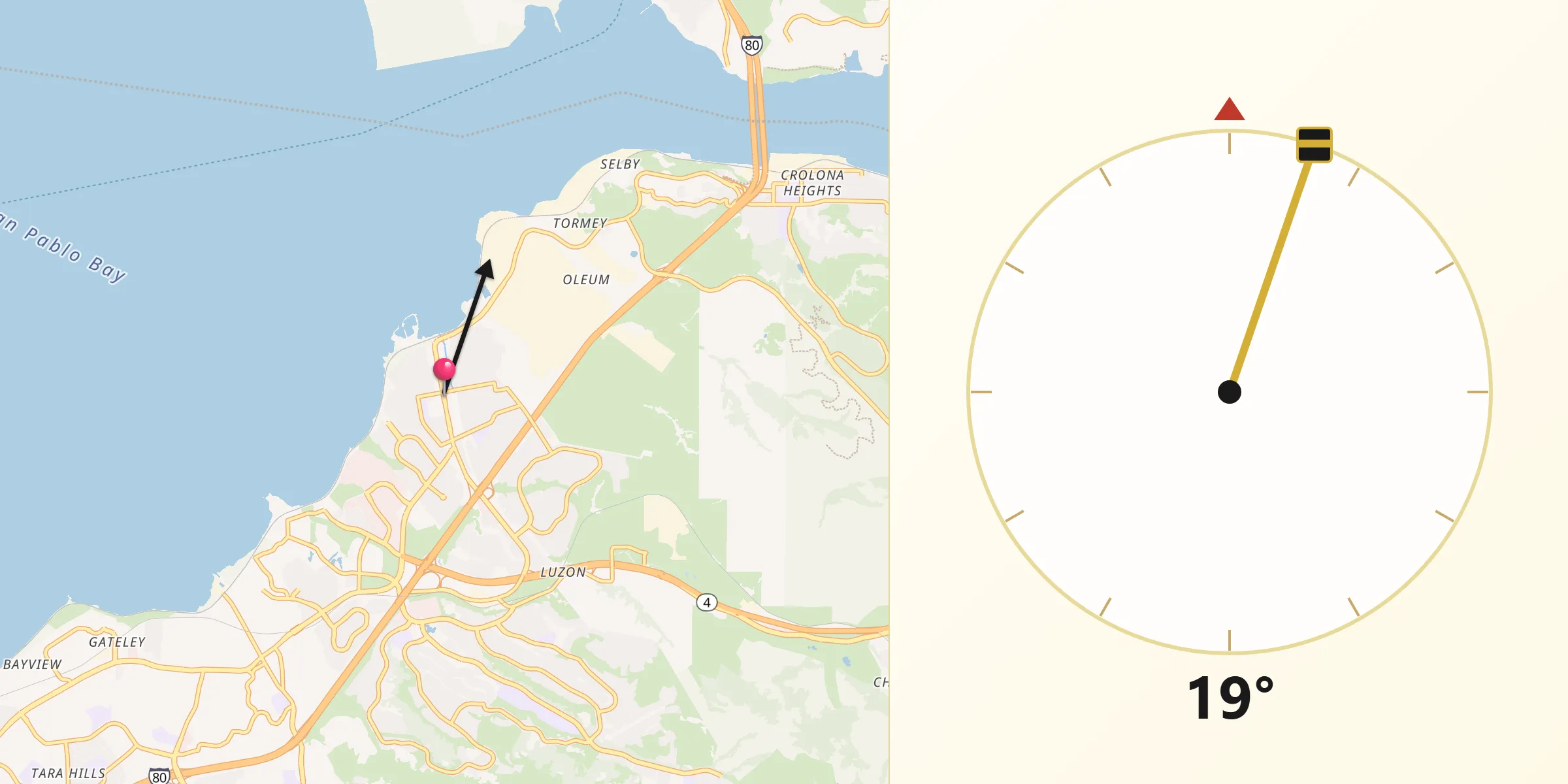 Qibla Direction from Rodeo