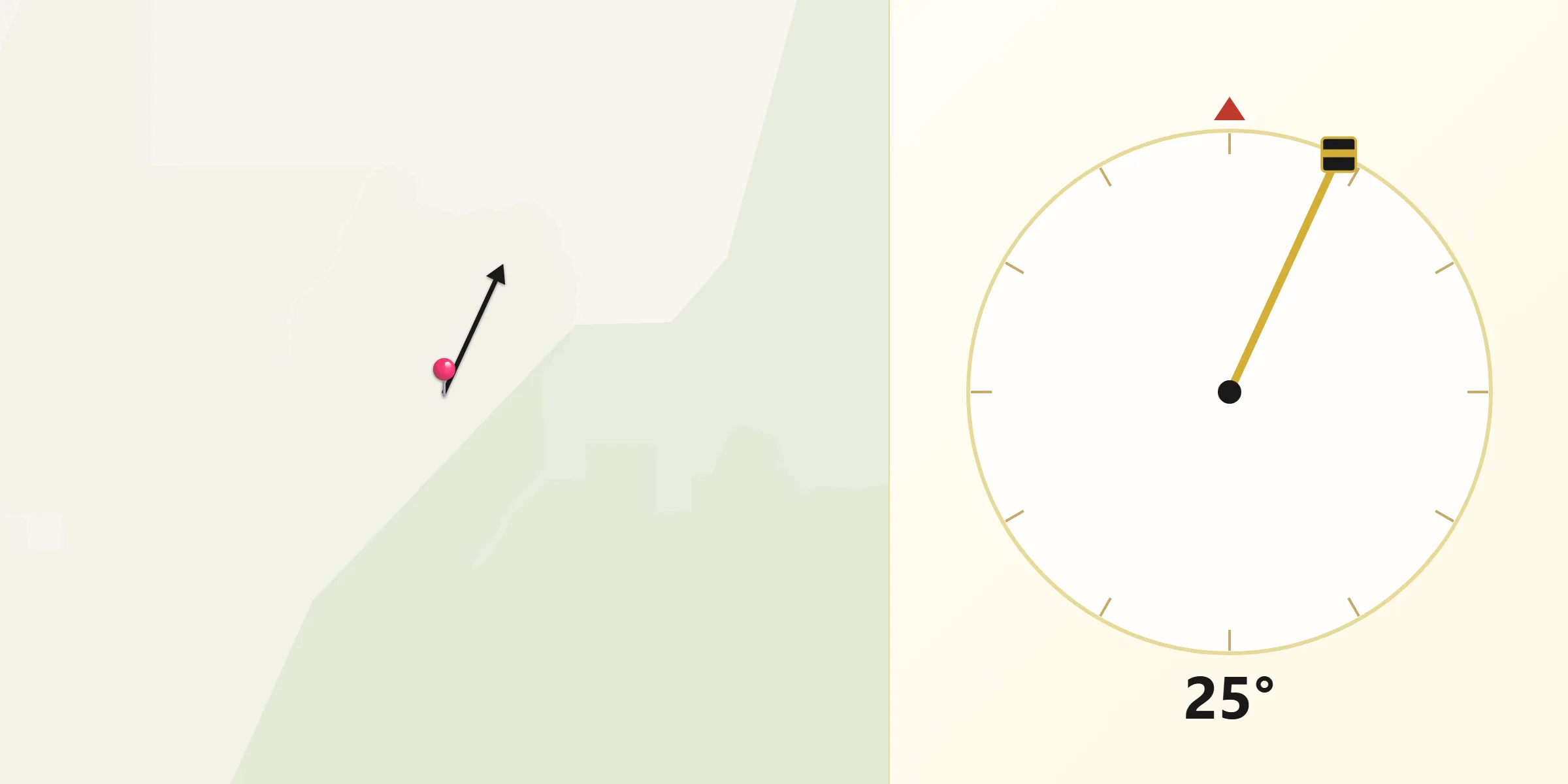 Qibla Direction from Nye