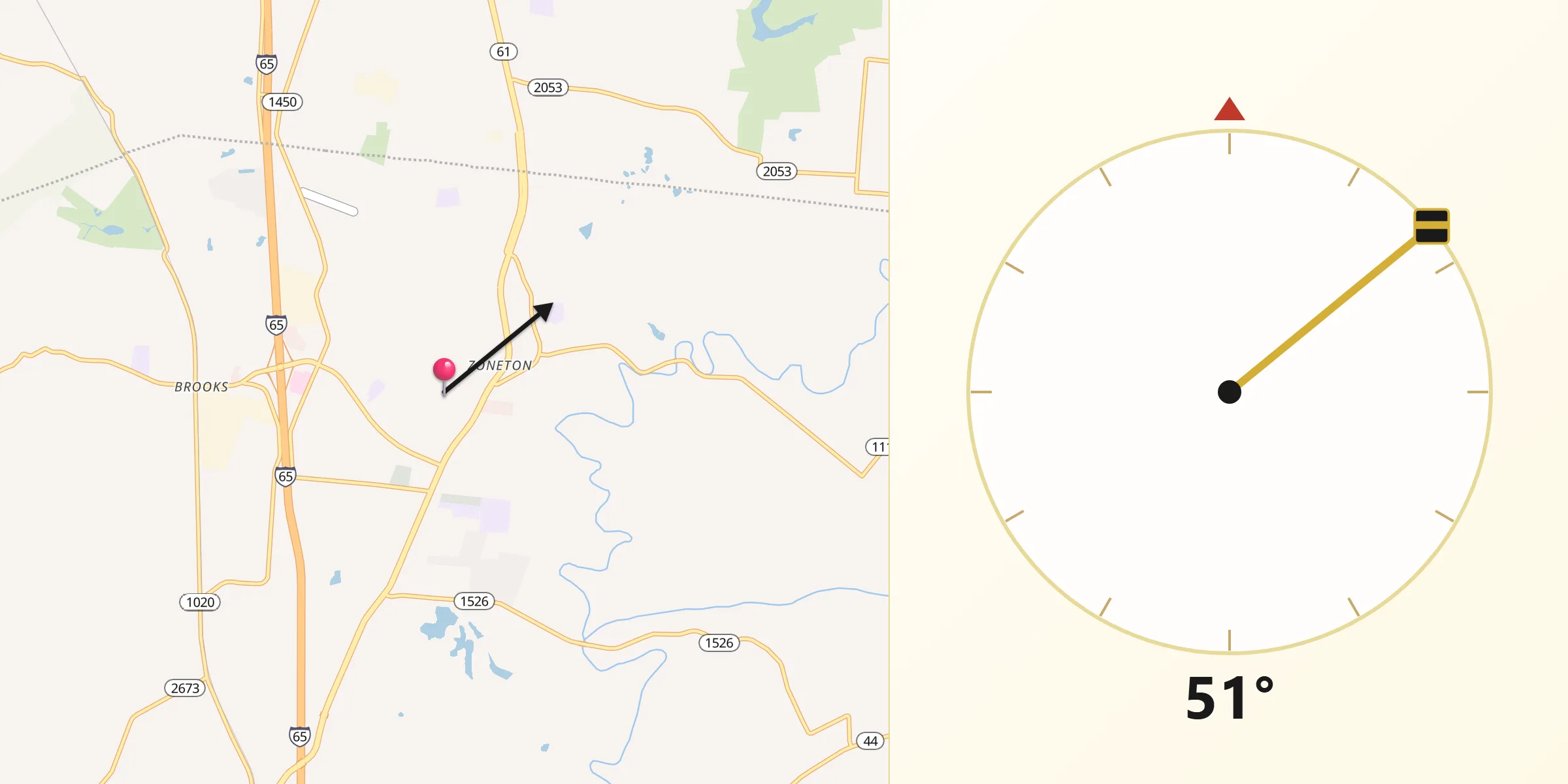 Qibla Direction from Pioneer Village